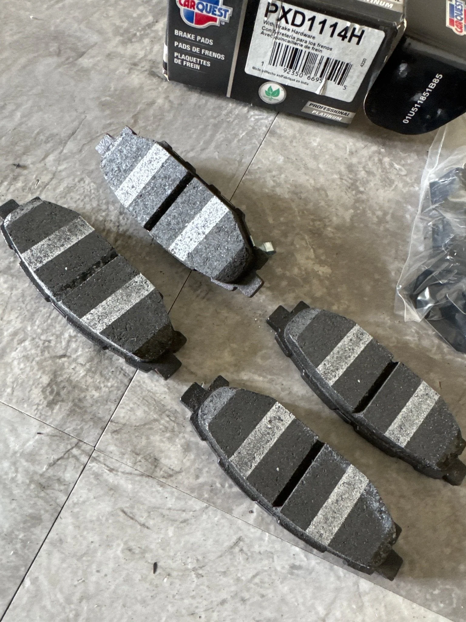 2005-2023 Subaru REAR Disc Brake Pad Set Carquest C3 - Image 2