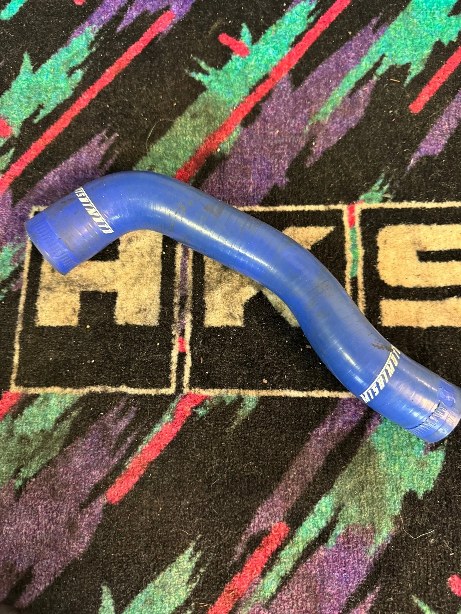 2001-2005 Subaru Impreza WRX Mishimoto Blow Off Valve BPV Hose Blue G4 - Image 4