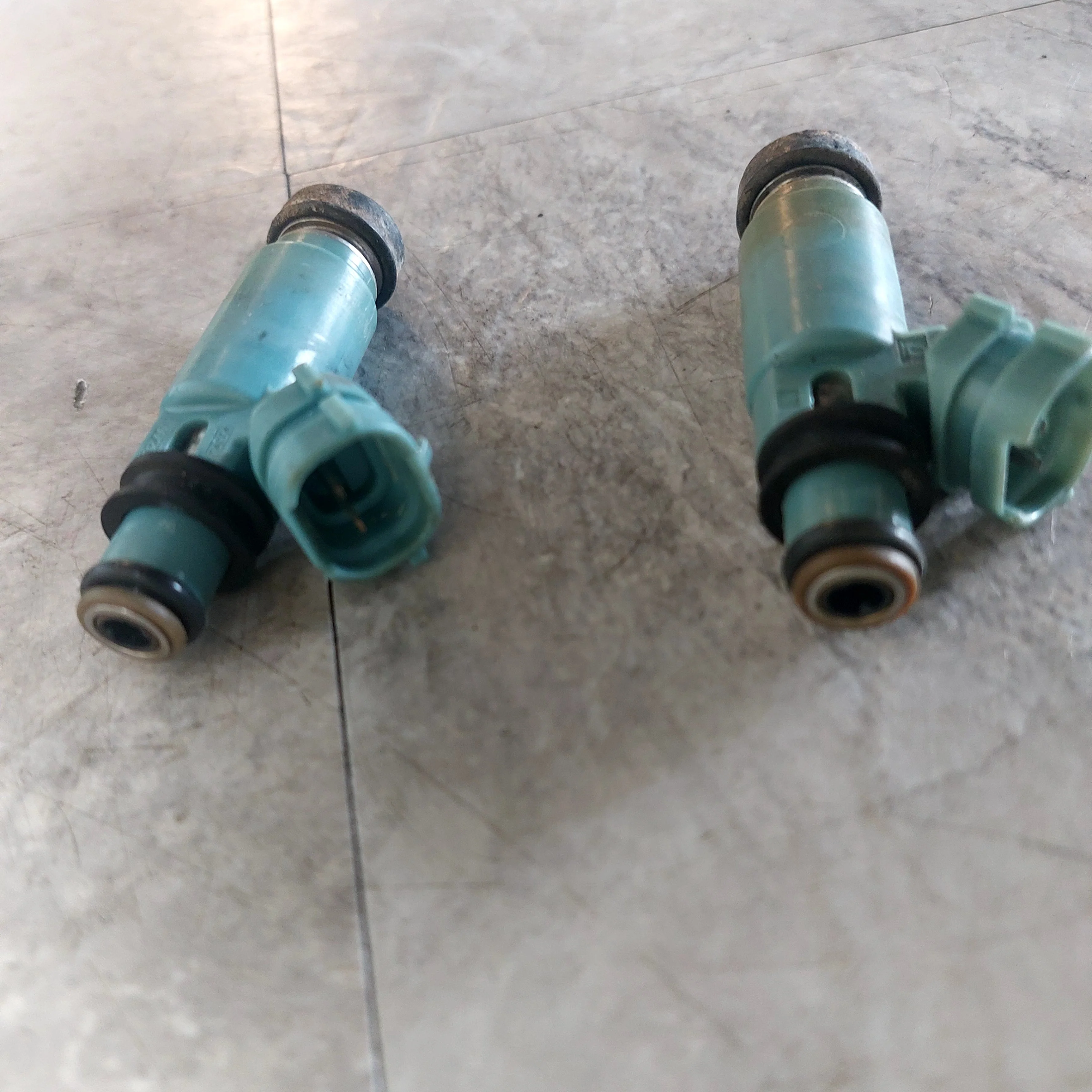2002 Subaru Impreza WRX OEM -05 Top Feed Fuel Injectors Blue X4 J3 - Image 8