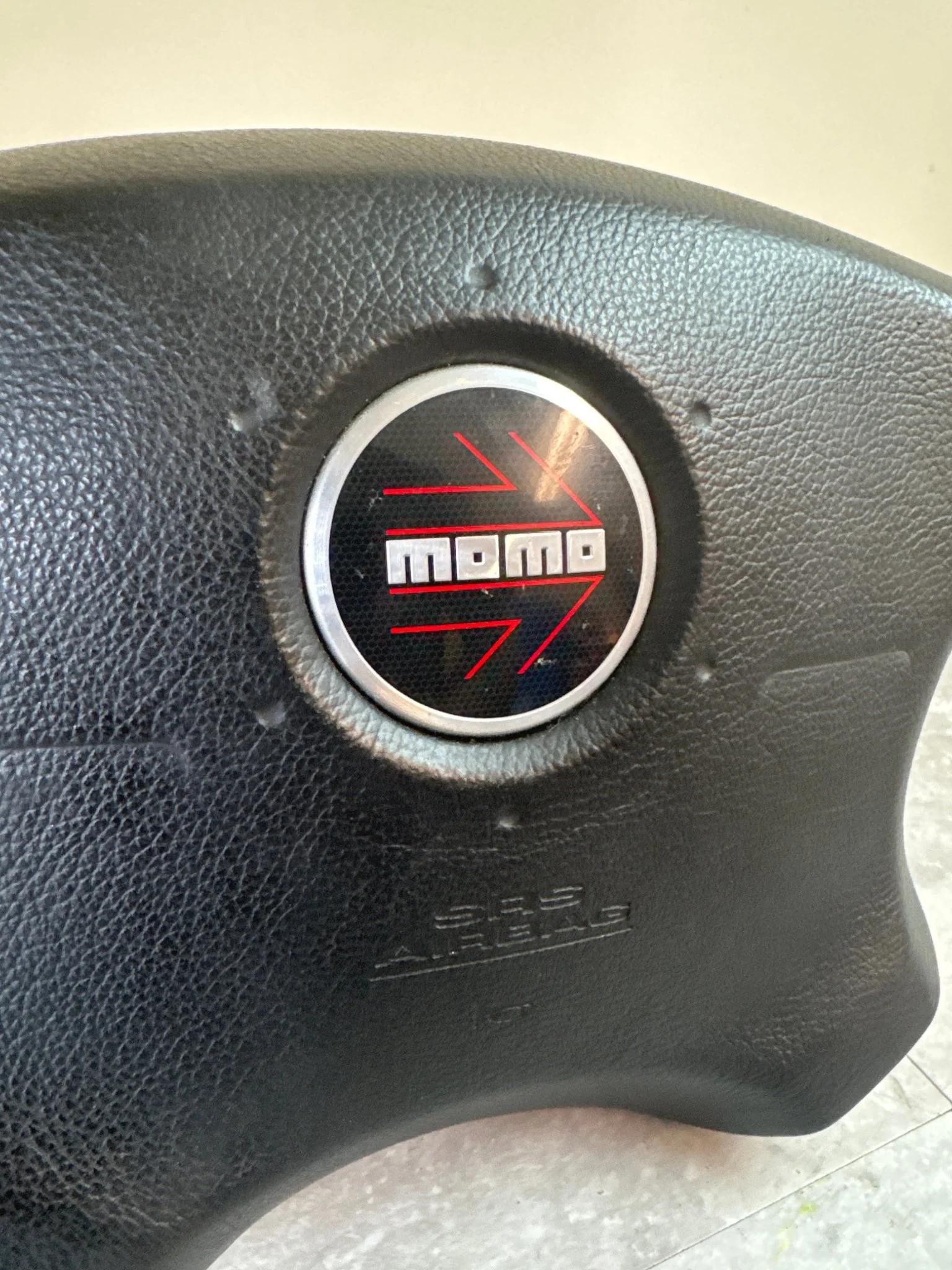 2002-2003 Subaru Impreza WRX & Drivers Airbag Assembly RED Momo Cover - Image 2
