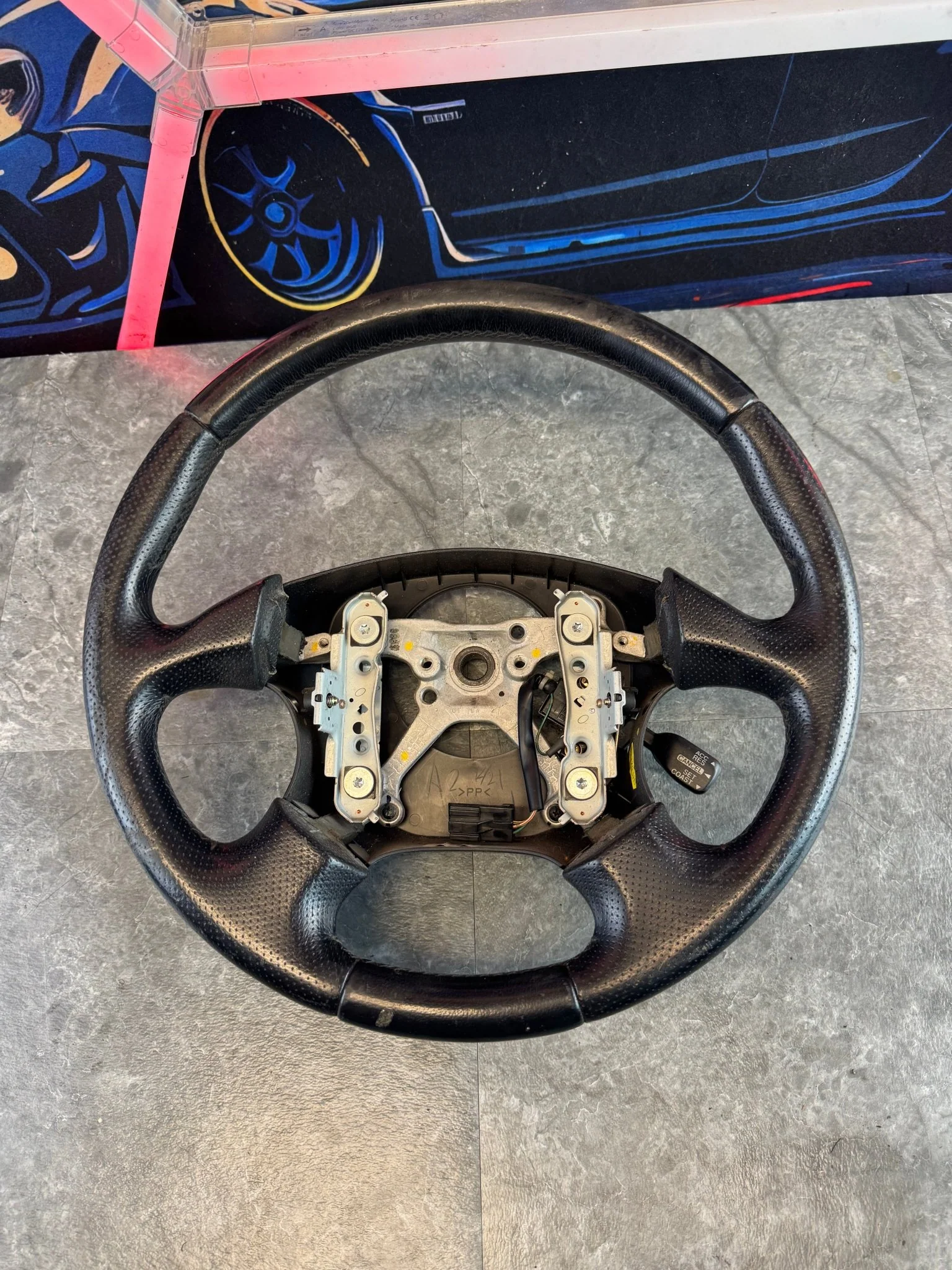 2002-2003 Subaru Impreza WRX OEM Momo Steering Wheel Assembly K2