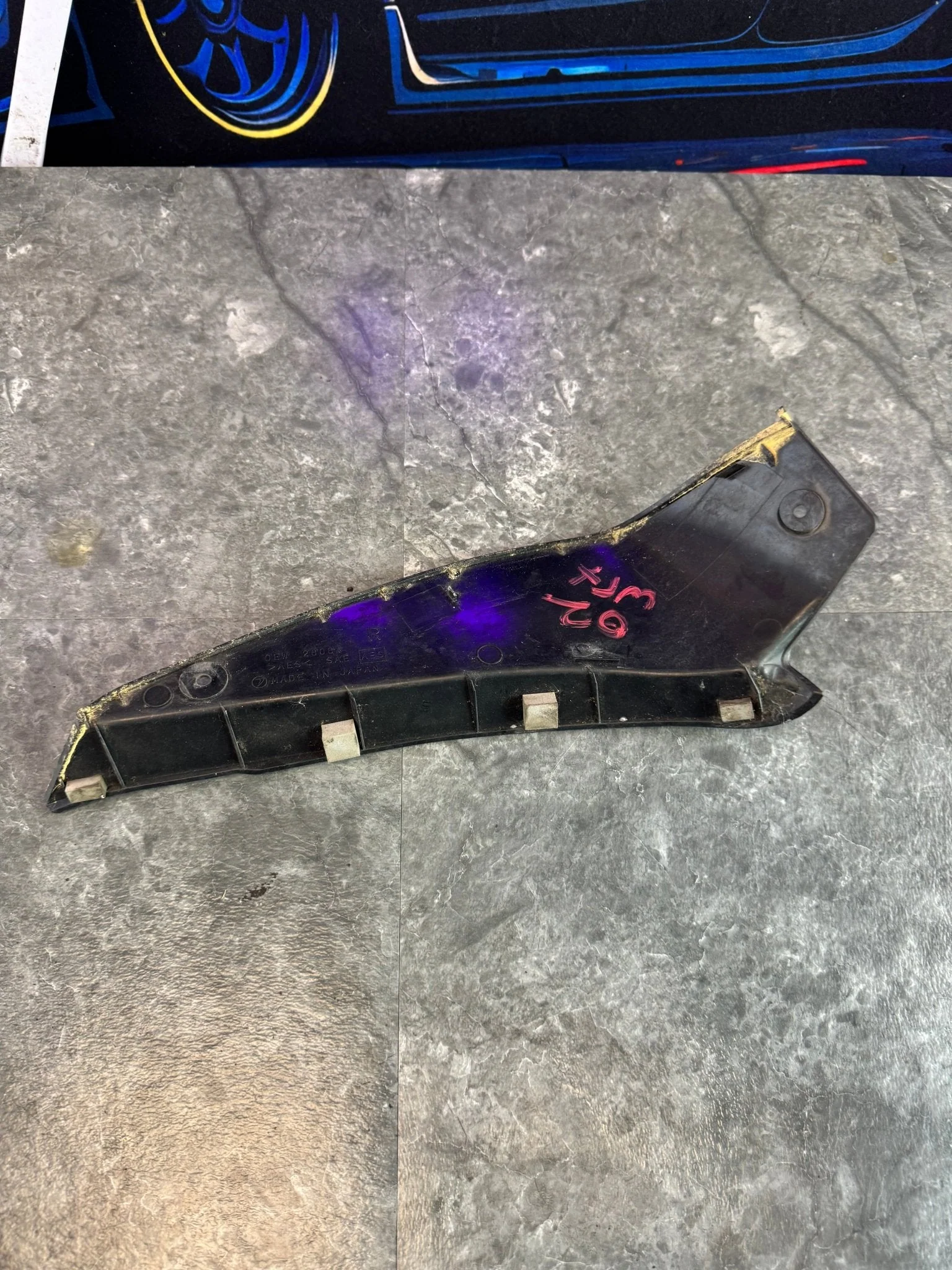 2002-2003 Subaru WRX OEM Right Gap Cover Trim M1 - Image 2