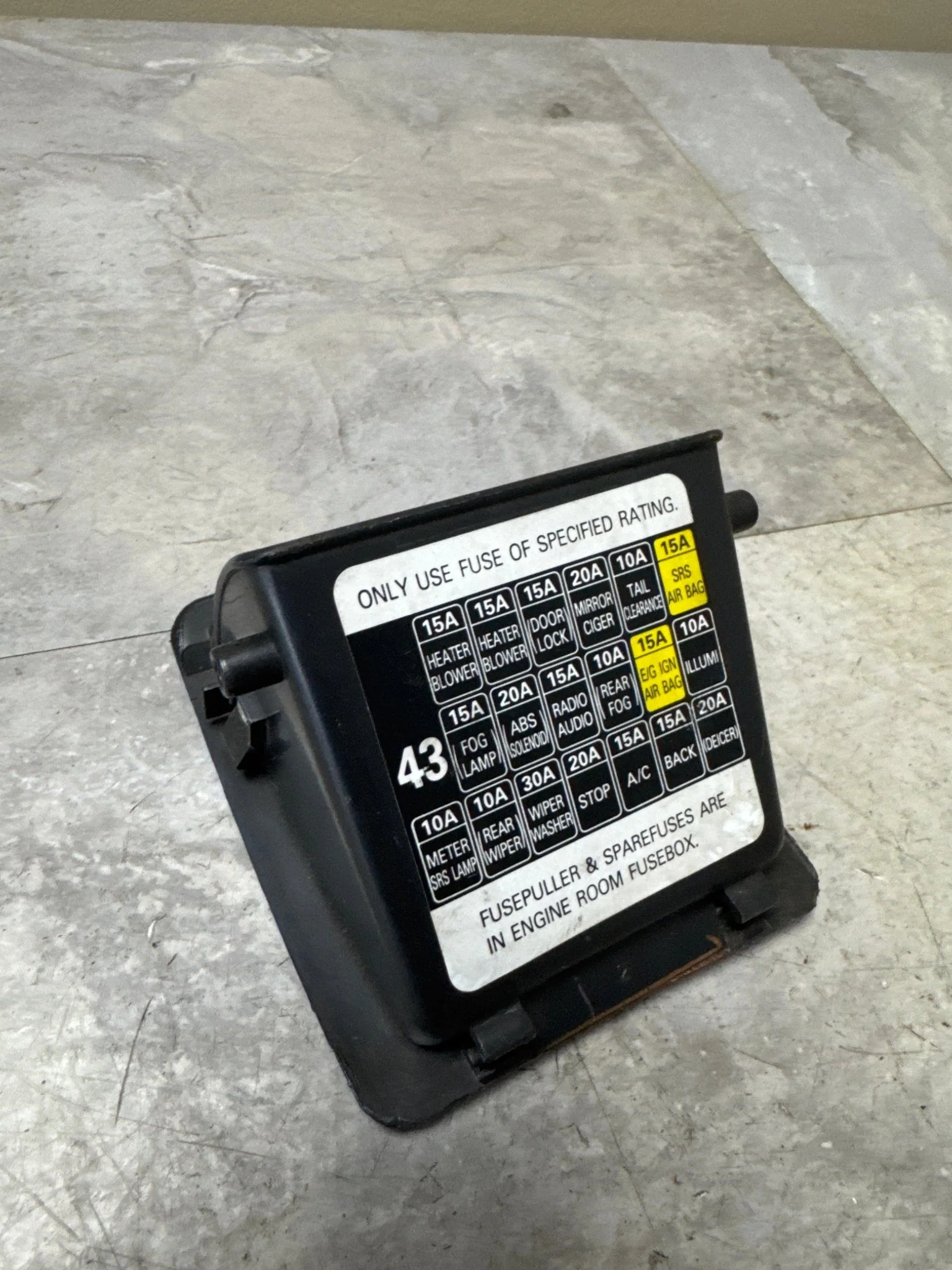 2002-2005 Subaru Impreza WRX Inside Fuse Box Cover Ash Tray Storage (2) K3 - Image 3