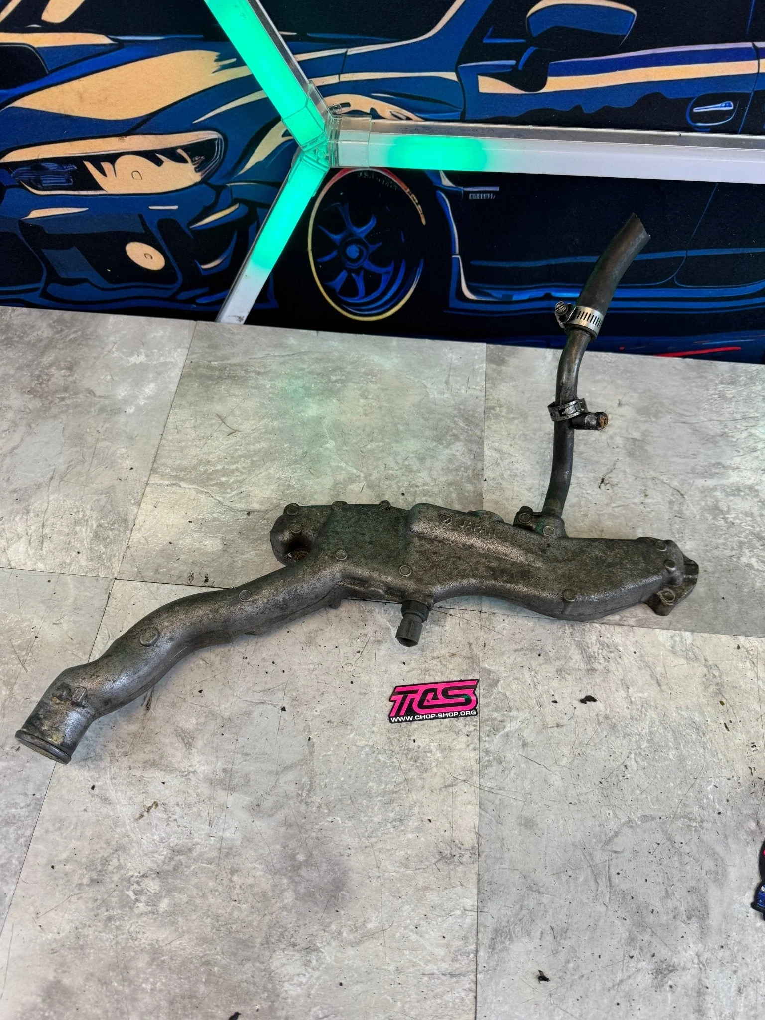 2002-2005 Subaru WRX STi Engine OEM Coolant Crossover Assembly Ej25 Ej20 / L3 - Image 7