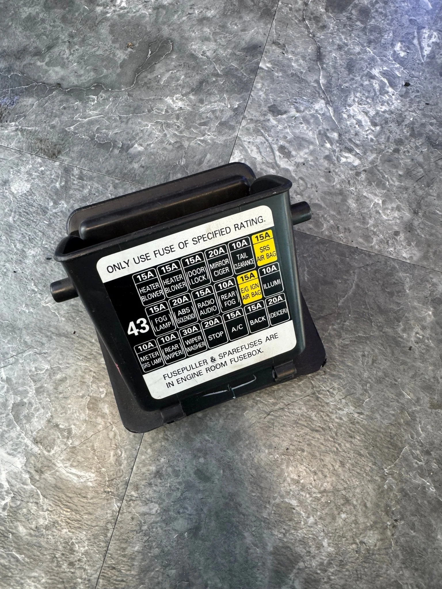 2002-2007 Subaru Impreza WRX Inside Fuse Box Cover Ash Tray Storage K3 - Image 3