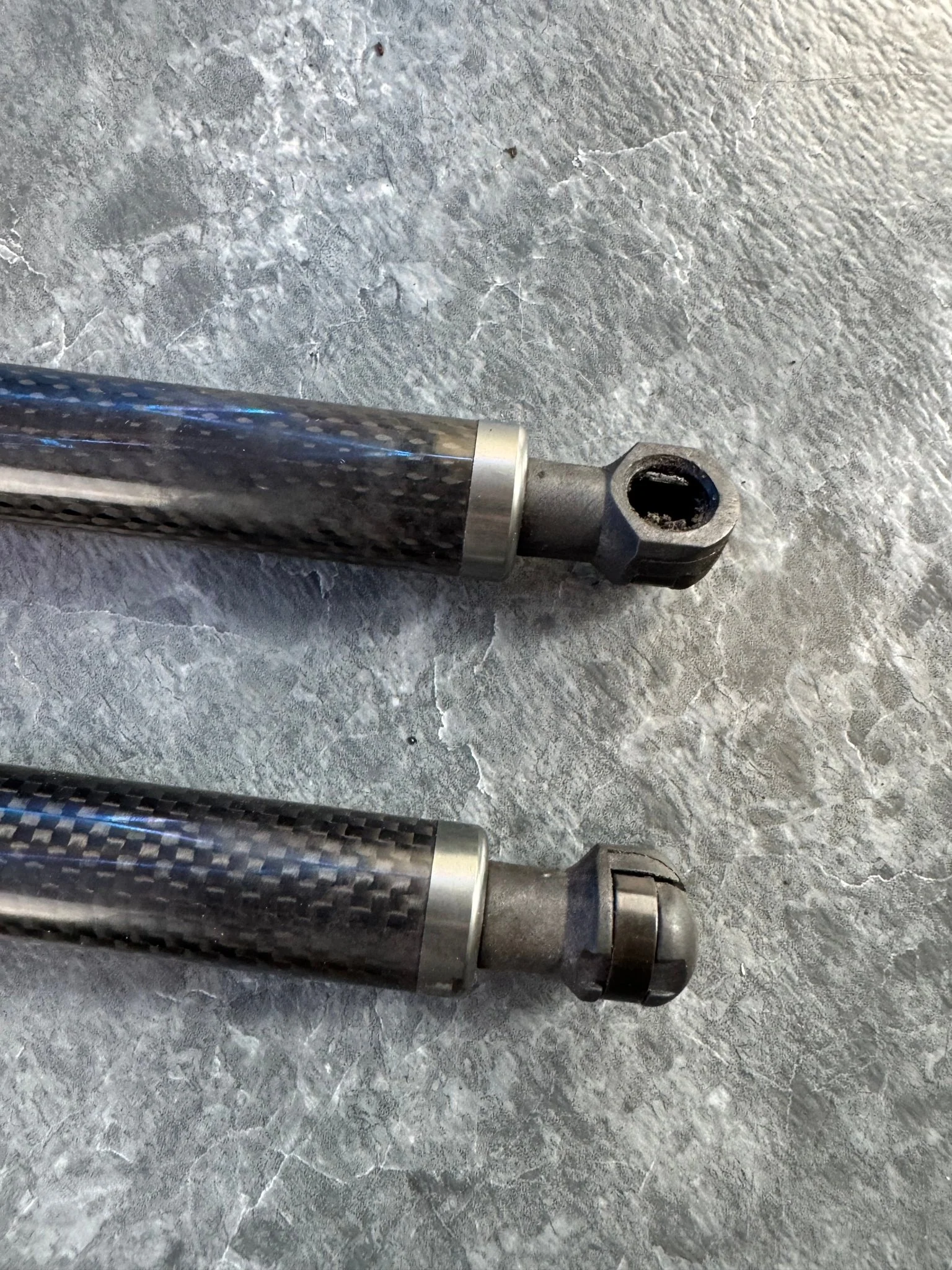 2002-2007 Subaru Impreza WRX STi Carbon Fiber Hood Struts N2 - Image 2