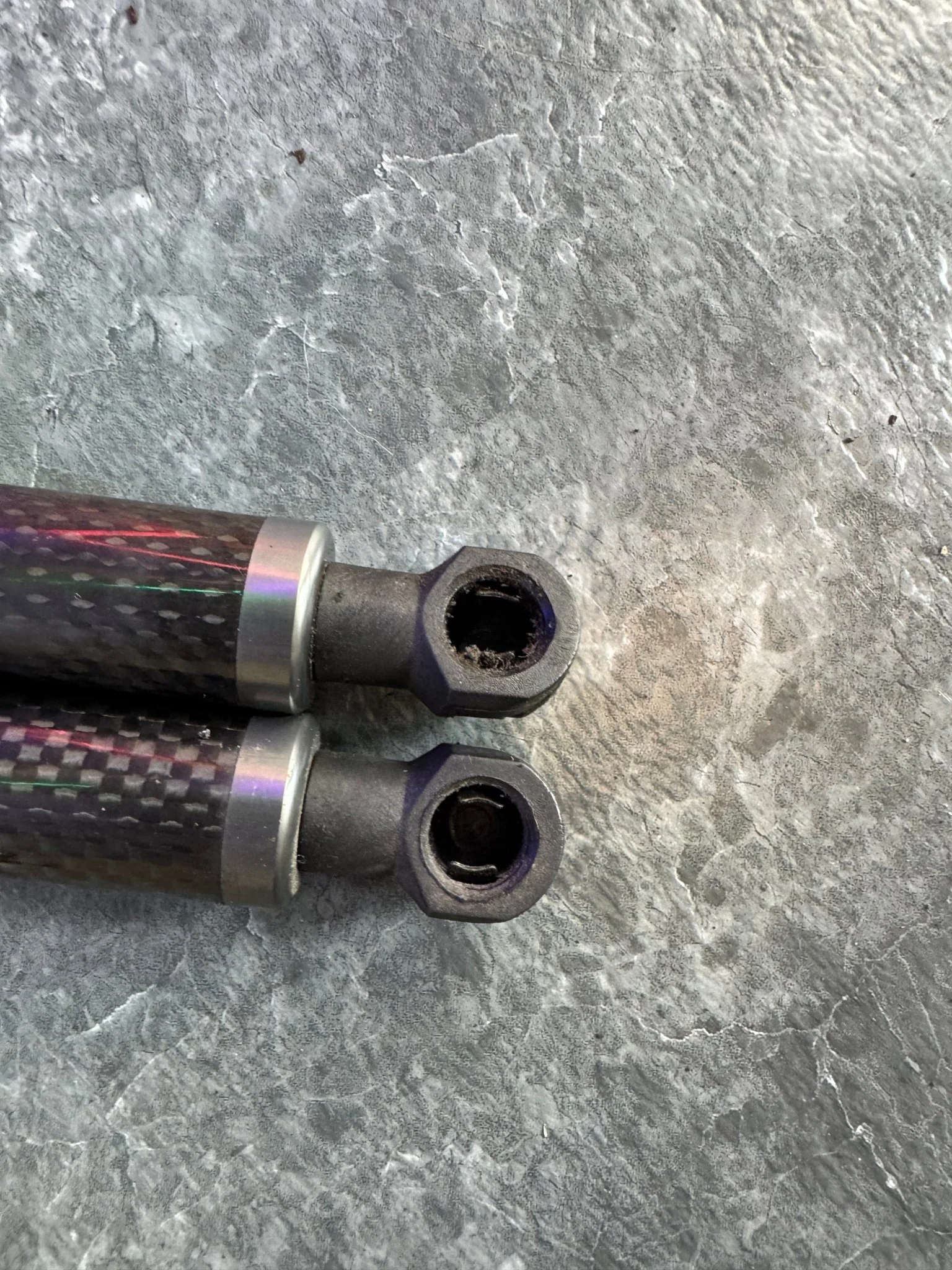 2002-2007 Subaru Impreza WRX STi Carbon Fiber Hood Struts N2 - Image 6