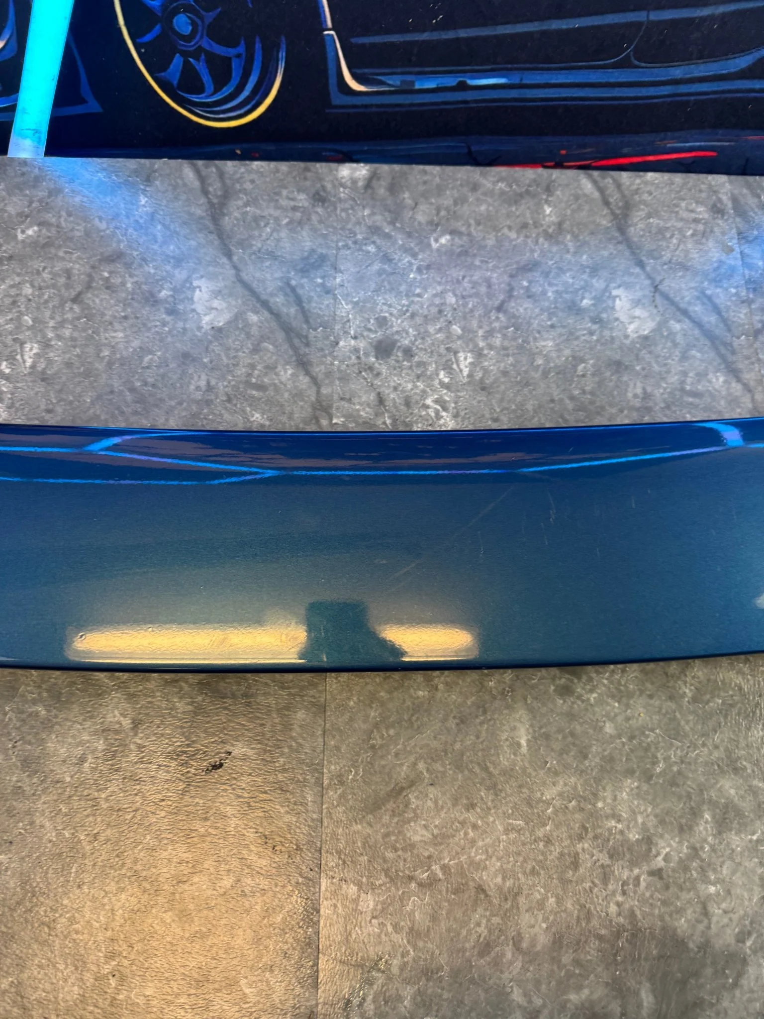 2002-2007 Subaru WRX OEM Wagon Spoiler Wing Assembly Custom Painted (Strut Wall) - Image 3