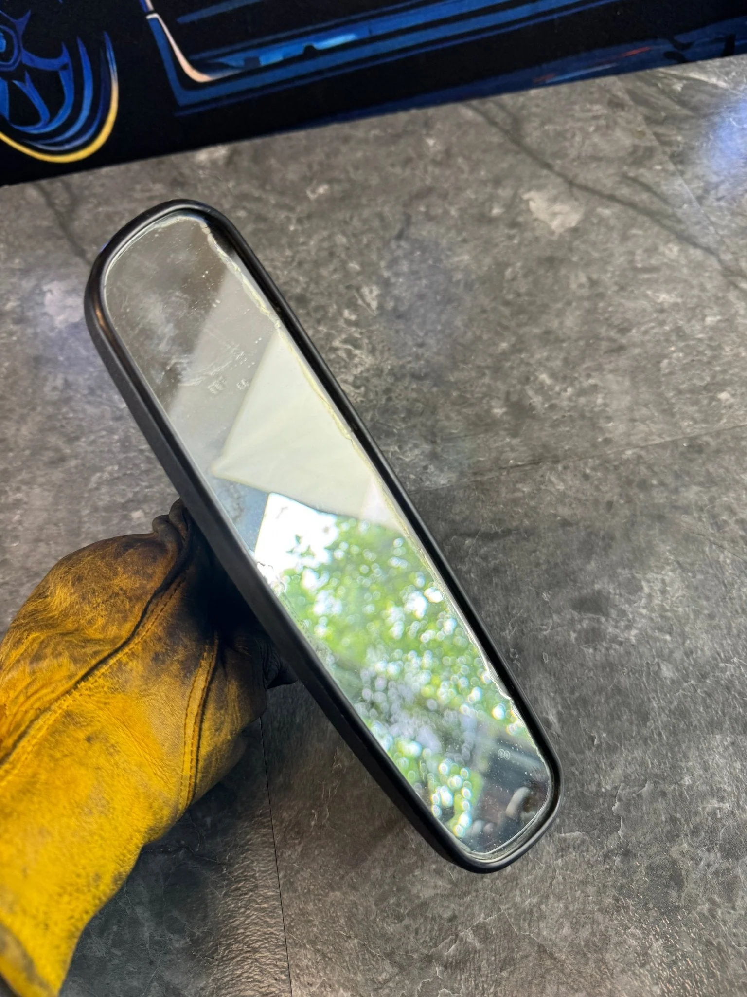 2002-2007 Subaru WRX STi OEM Center Rear View Mirror G6 - Image 4