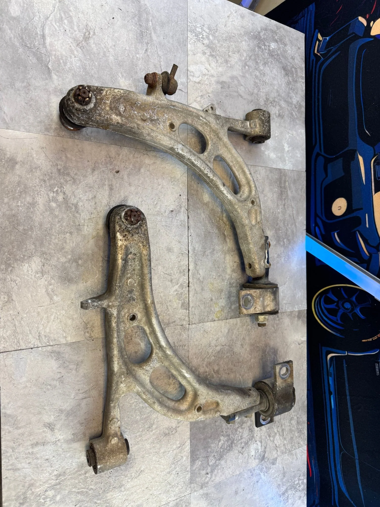 2002-2007 Subaru WRX STi Sedan Front OEM RH LH Lower Metal Control Arms K4 - Image 13
