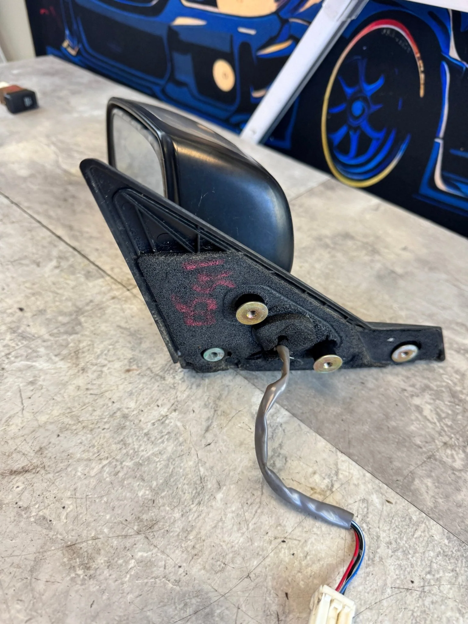 2004-2007 Subaru Impreza WRX STi OEM Black LH LEFT Driver SIDE VIEW Mirror M2 - Image 3