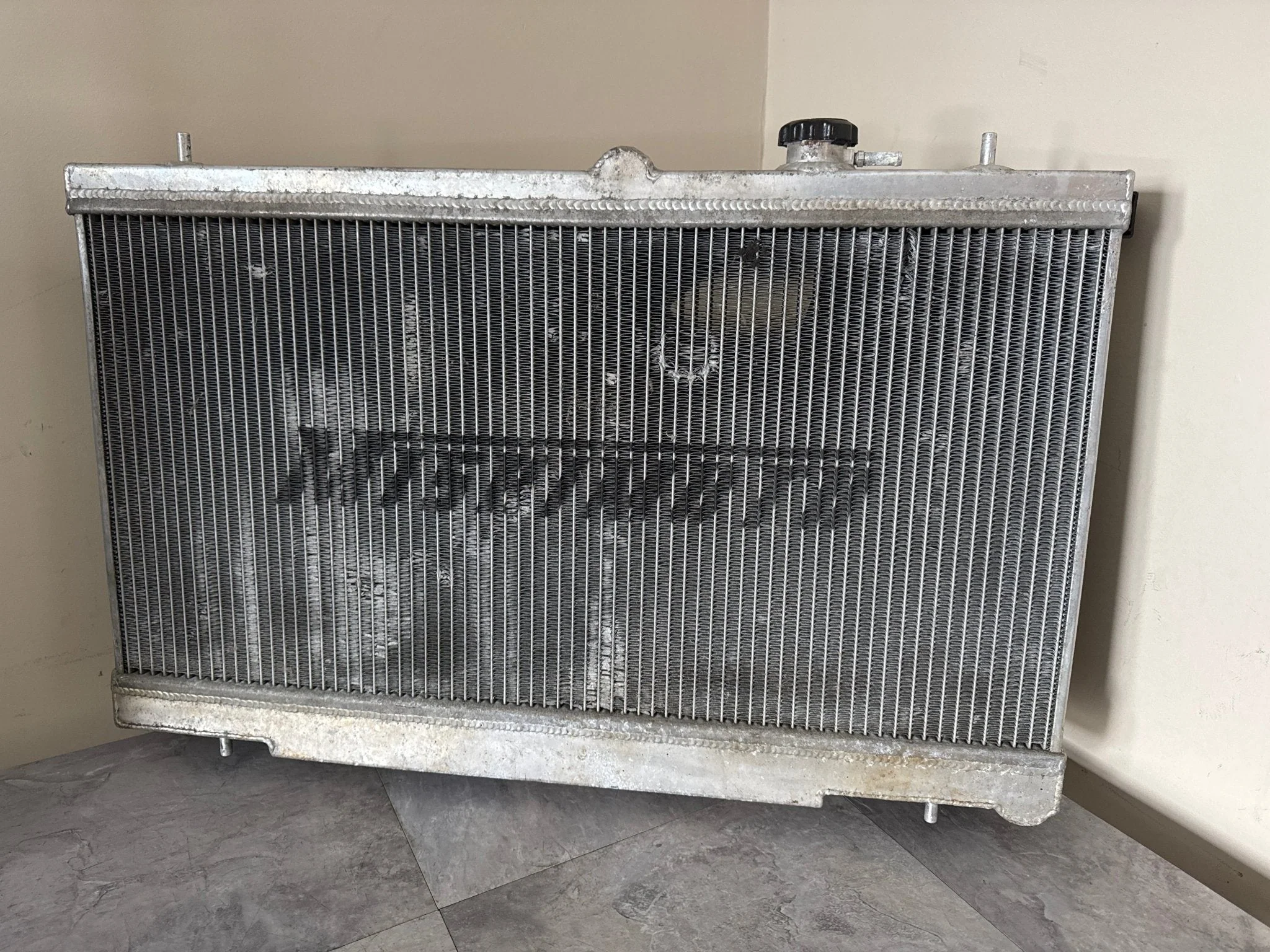 2004-2007 Subaru STi WRX Mishimoto OEM Aluminum Racing Radiator w/ OEM Fans R1