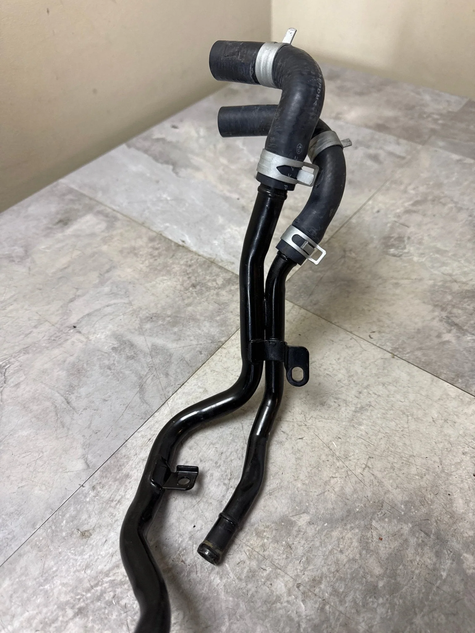 2004-2007 Subaru WRX STi EJ257 Coolant Hard Pipe Water Pump Lines I2 - Image 2