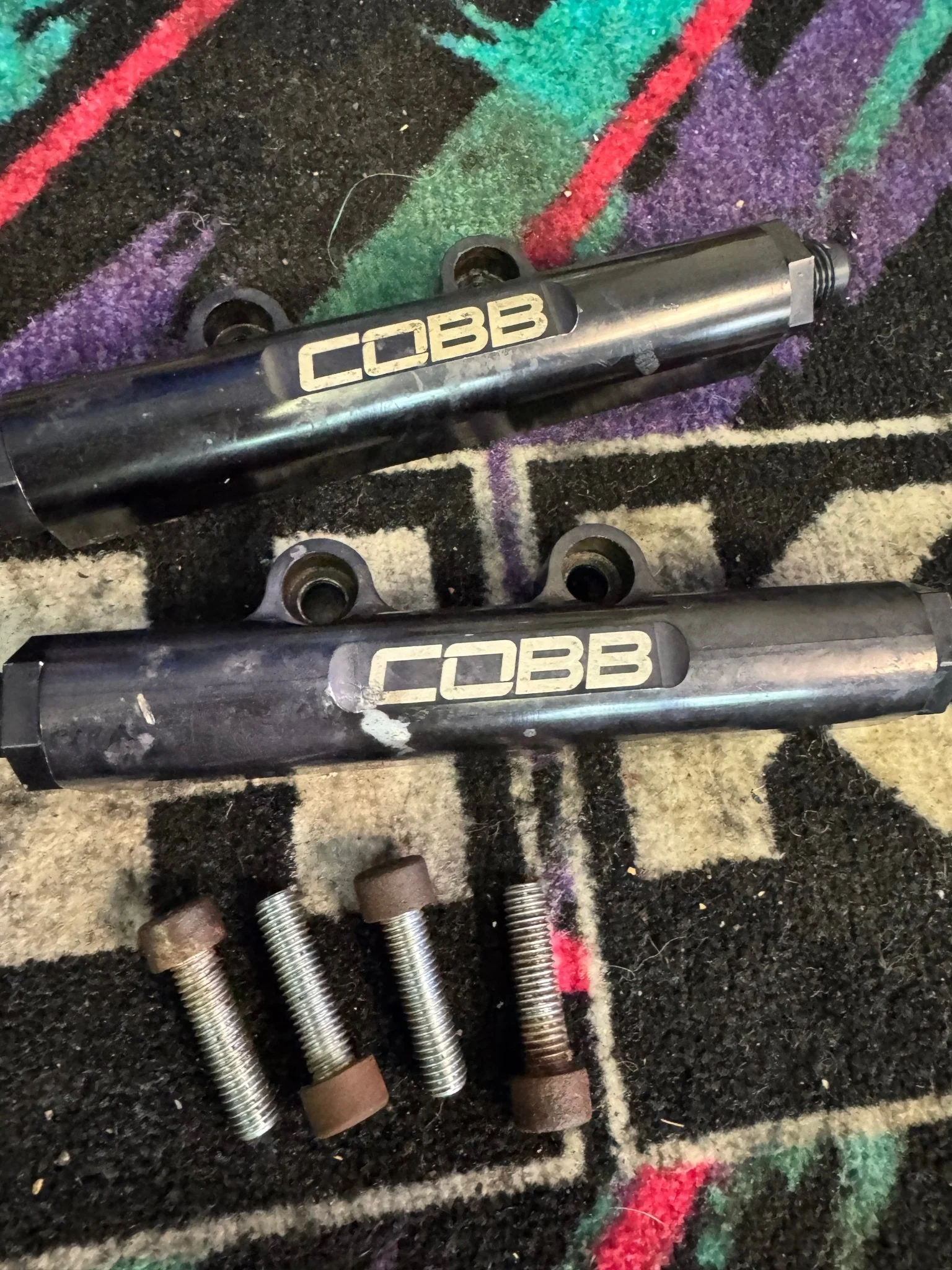 2008-2021 Subaru WRX STi Cobb Billet Top Feed Fuel Rails With Quick Disconnect Fitting P3 - Image 3