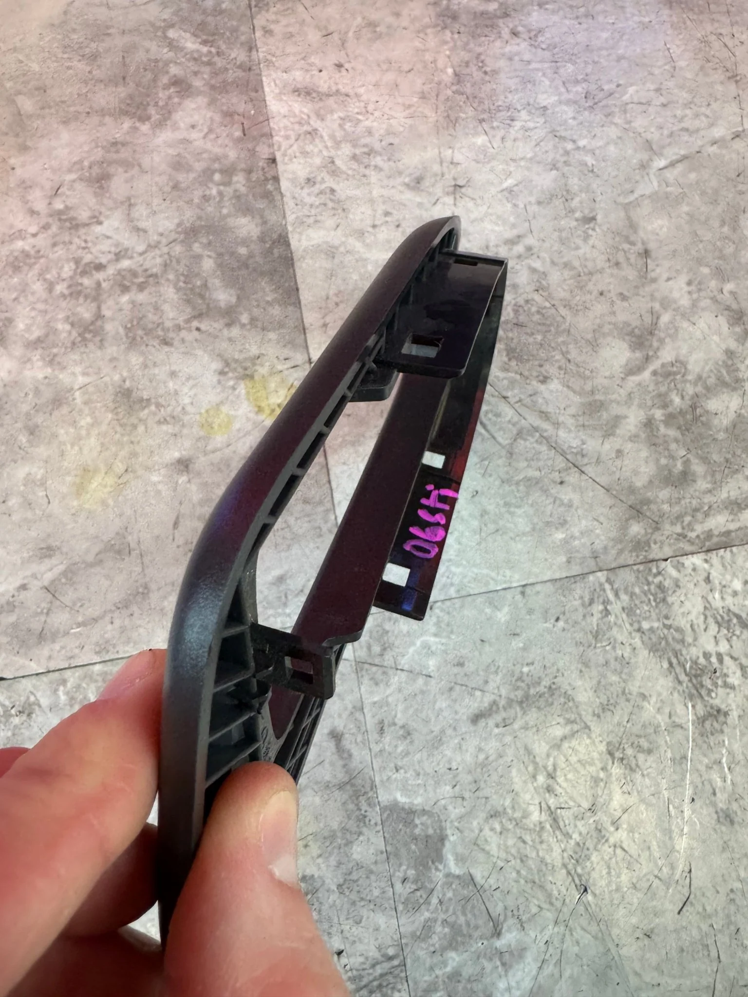 2005-2007 Subaru Impreza STi OEM Rear Left Interior Door Handle Trim / J3 - Image 3