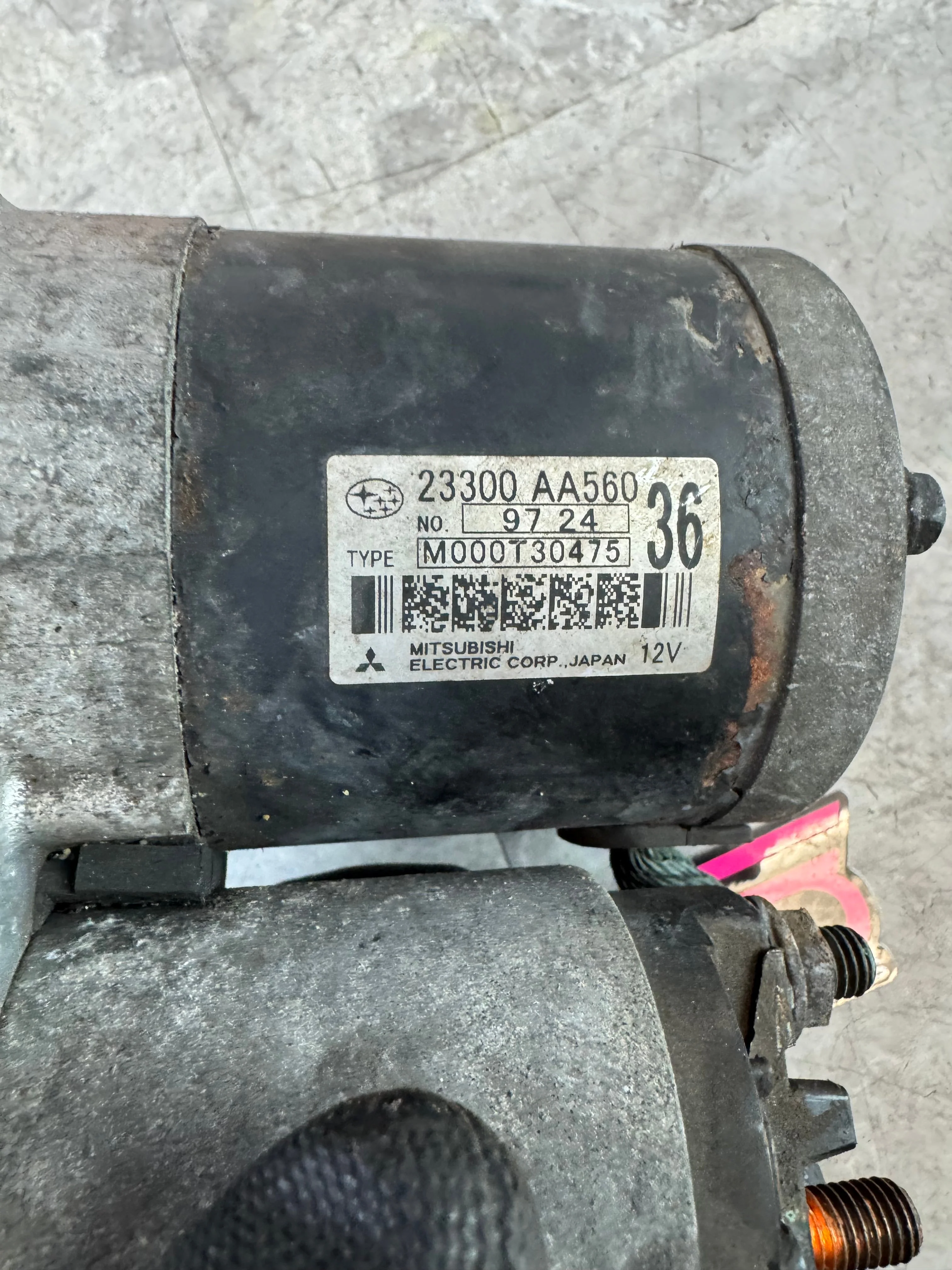 2008-2014 Subaru Impreza WRX Starter OEM Motor Assembly E5 - Image 2