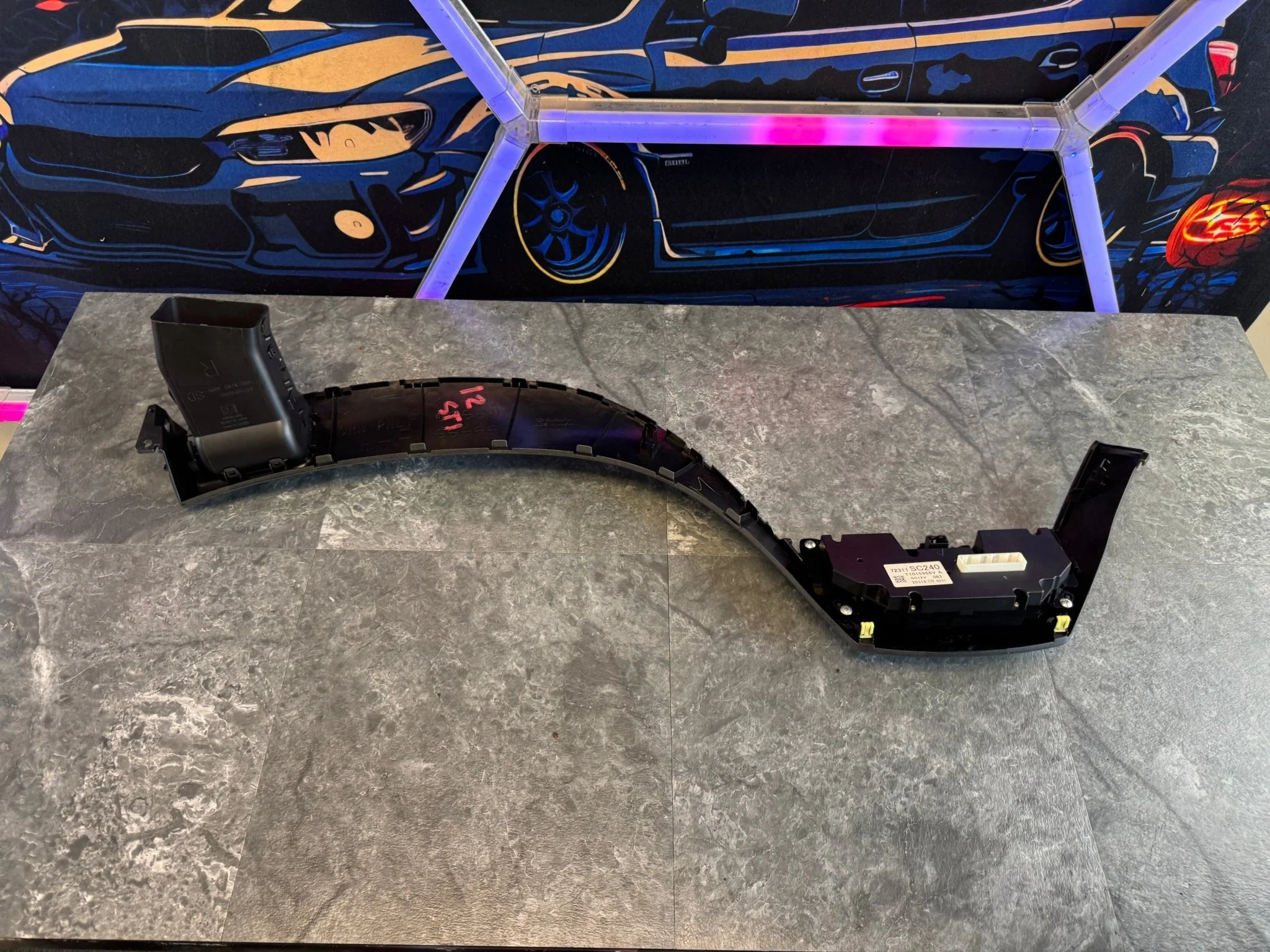 2008-2014 Subaru Impreza WRX STi Dash Climate Control HVAC Trim Cover E4 - Image 4