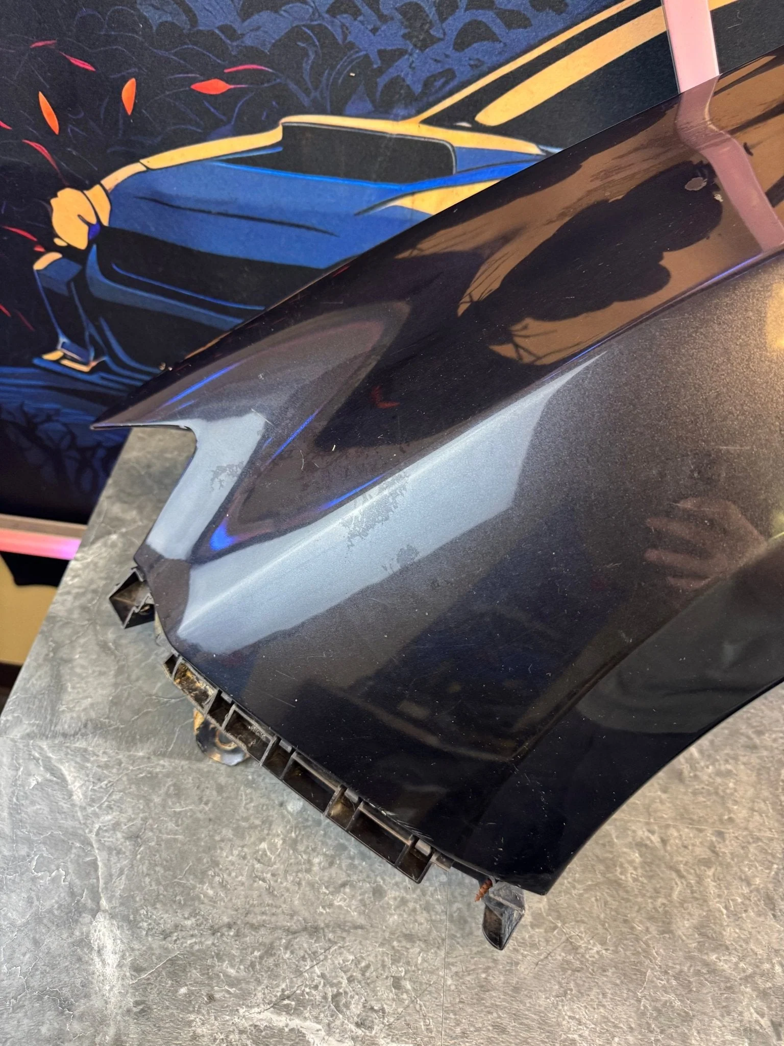 2008-2014 Subaru WRX STi DGM Dark Gray Metallic OEM Driver Side Fender - Image 2