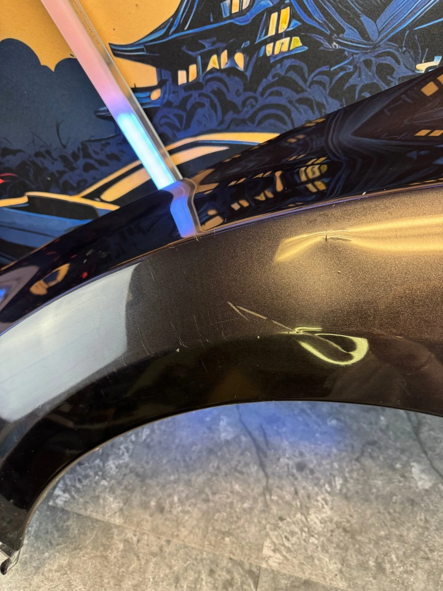 2008-2014 Subaru WRX STi DGM Dark Gray Metallic OEM Driver Side Fender - Image 3