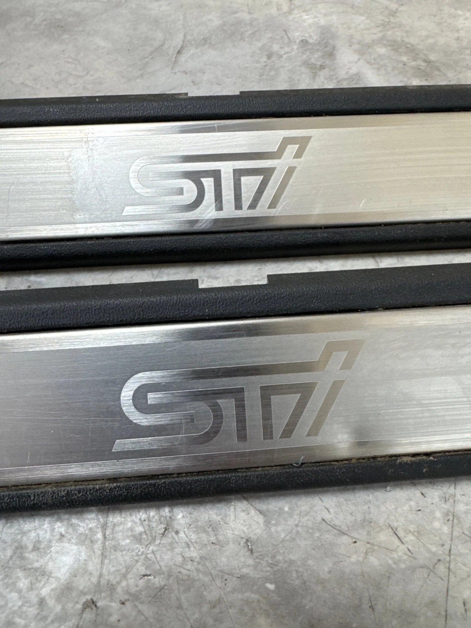 2008-2014 Subaru WRX STi OEM & Hatch Front DOOR SILL KICK Panel TRIM J3 - Image 2