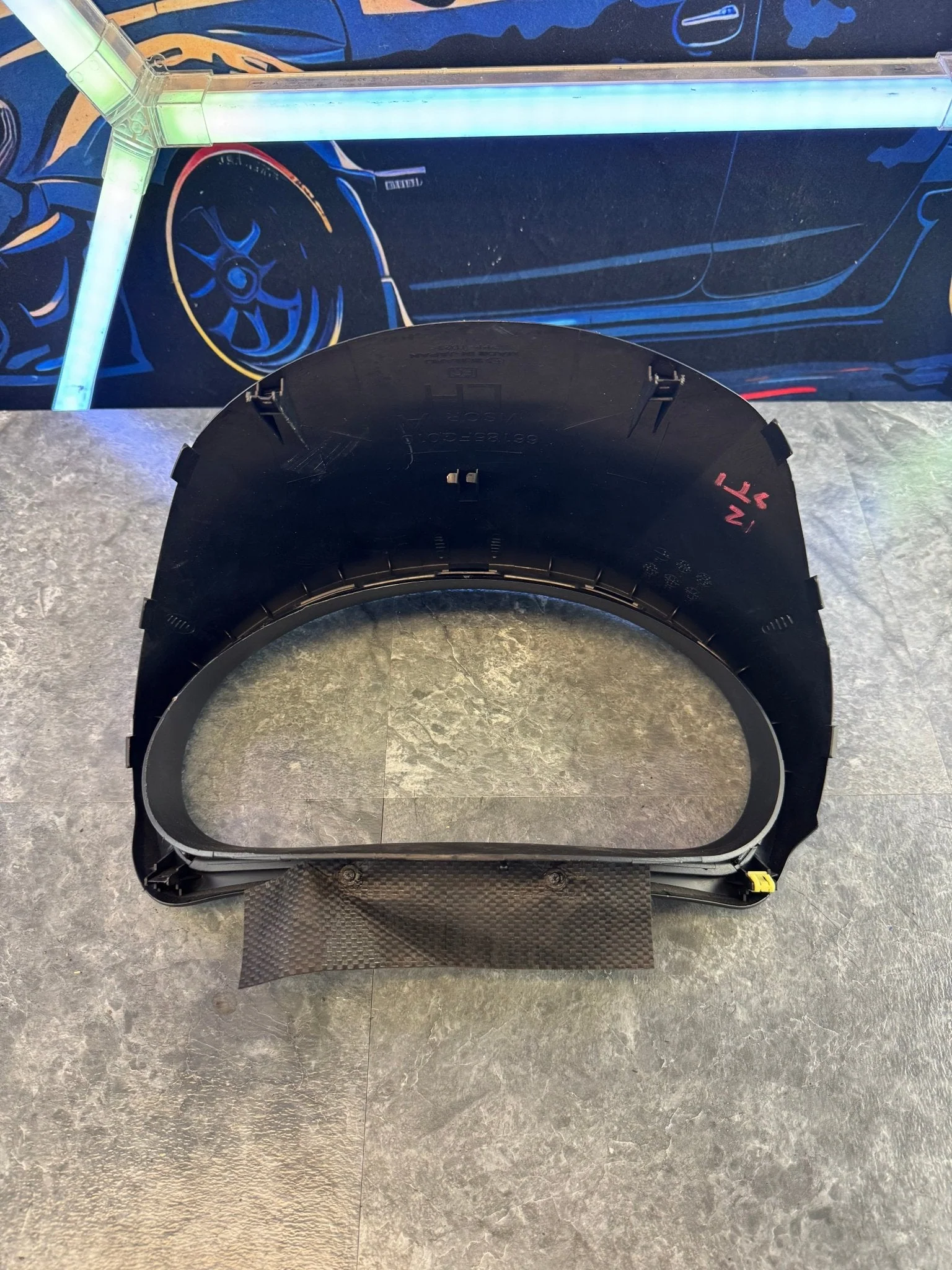 2008-2014 Subaru WRX STi OEM Instrument Gauge Cluster Trim Bezel Surround M3 - Image 2