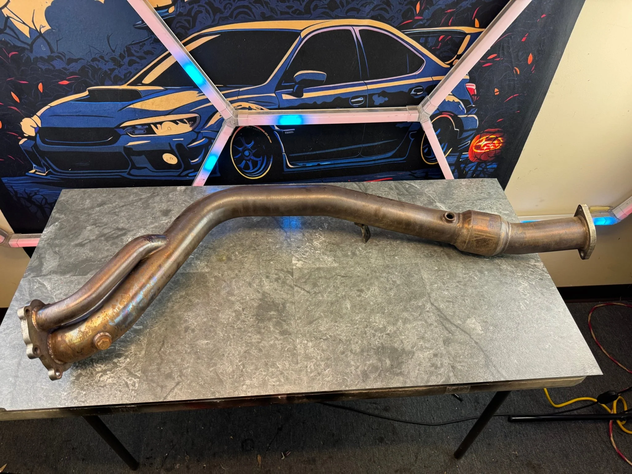 2008-2021 Subaru STi / 2008-2014 Subaru WRX PLM High Flow Catted Downpipe With 2 Bungs N5 - Image 5