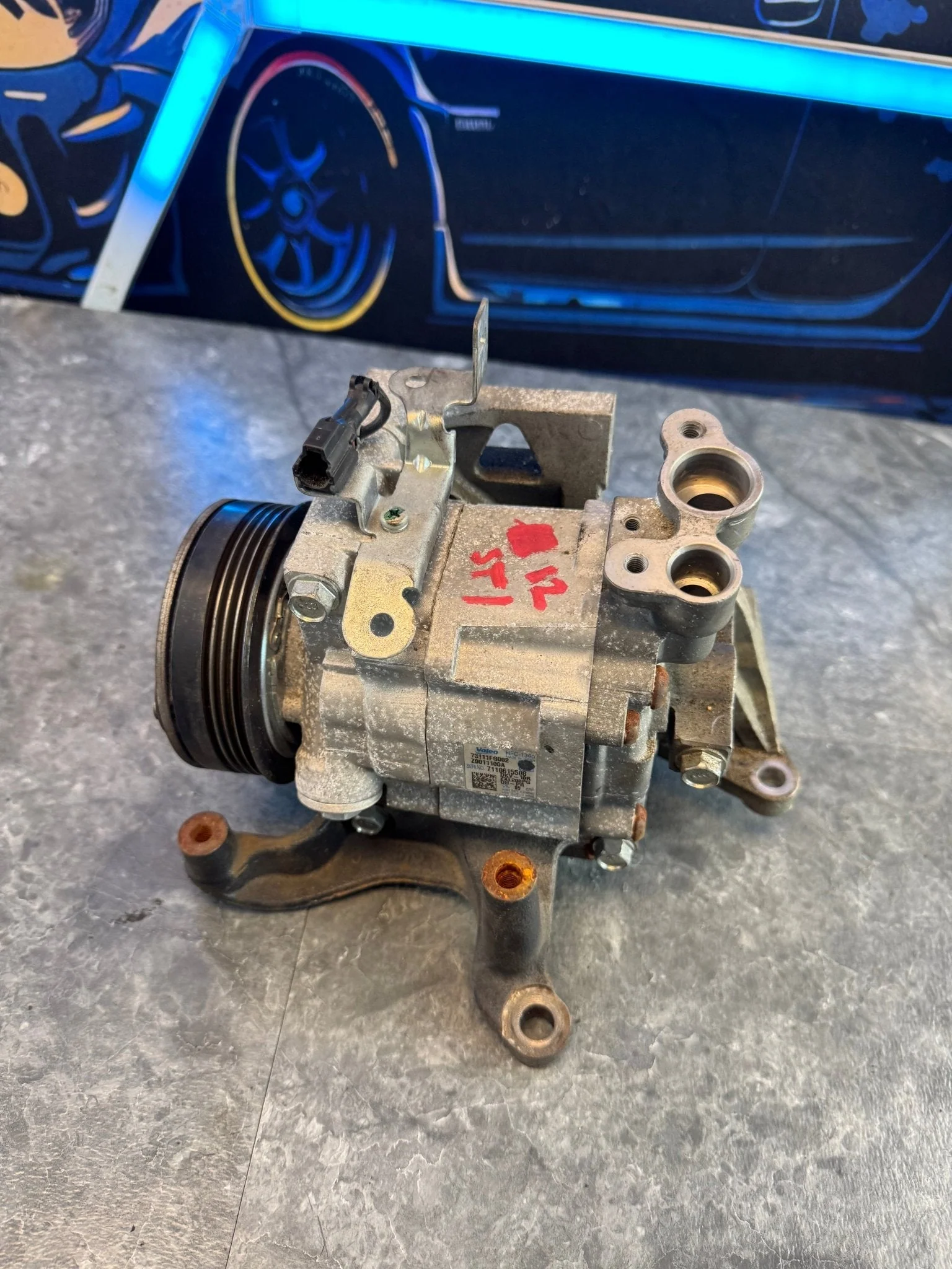2008-2021 Subaru WRX STi AC Compressor With Brackets M5 - Image 3