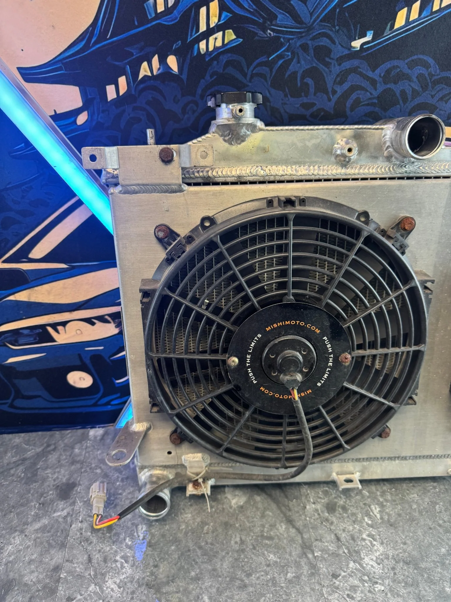 2008-2021 Subaru WRX STi Mishimoto X-Line Aluminum Radiator Assembly With Mishimoto Fan Shroud I4 - Image 2