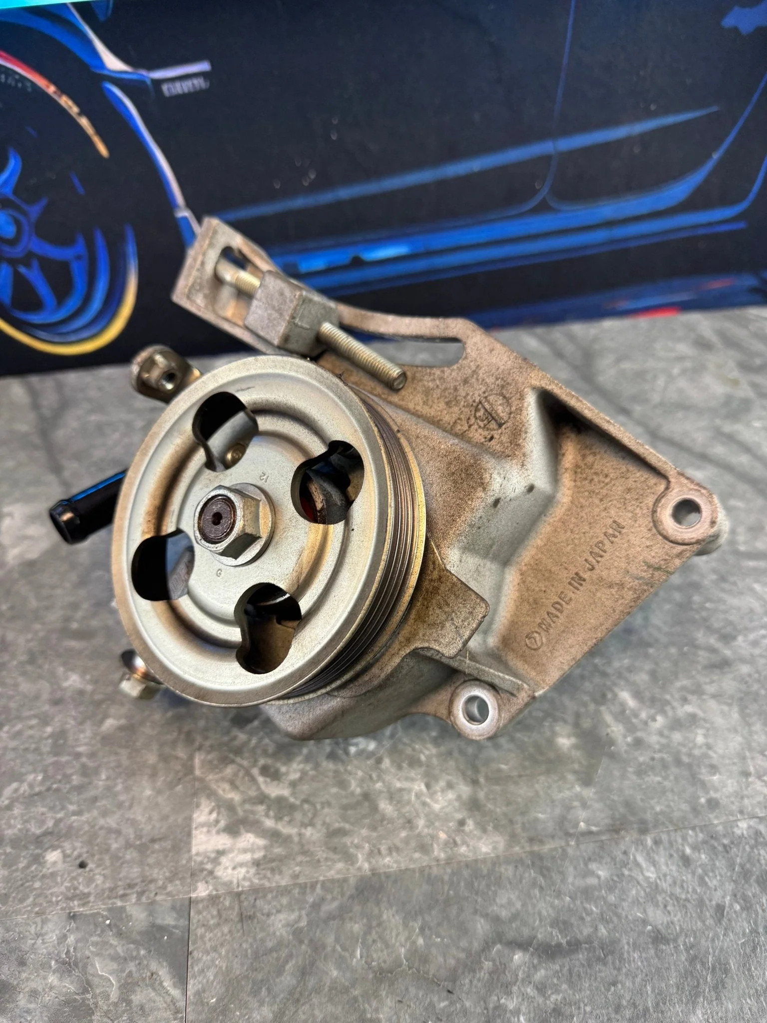 2008- 2021 Subaru WRX STi Power OEM Steering Pump With Bracket KOYO EJ L5 - Image 5