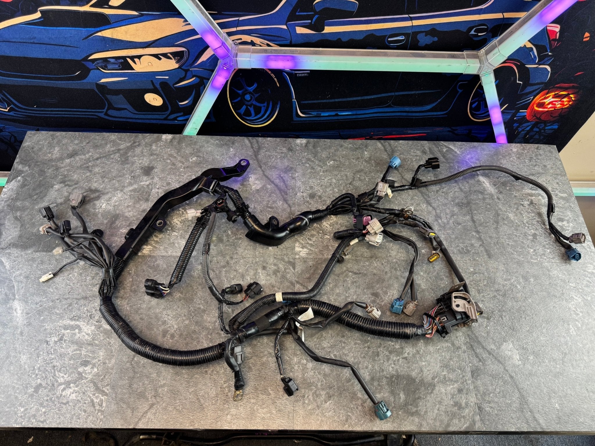 2012 Subaru STi Engine Wiring Harness 24020AF060 With Injector Dynamics Injector Plugs C1