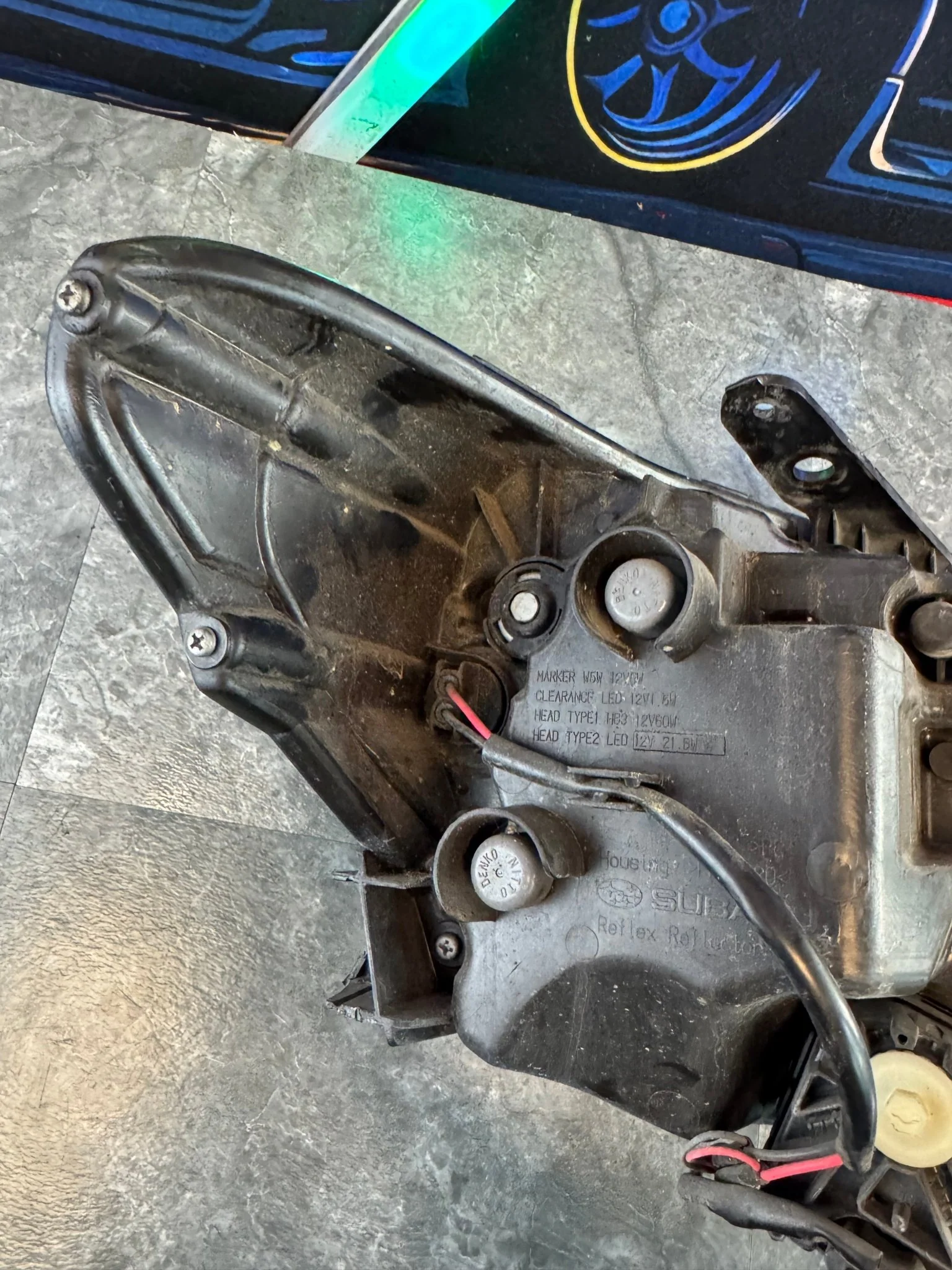 2015-2017 Subaru WRX STi OEM Driver Side Headlight Assembly Damaged For Parts A2 - Image 10