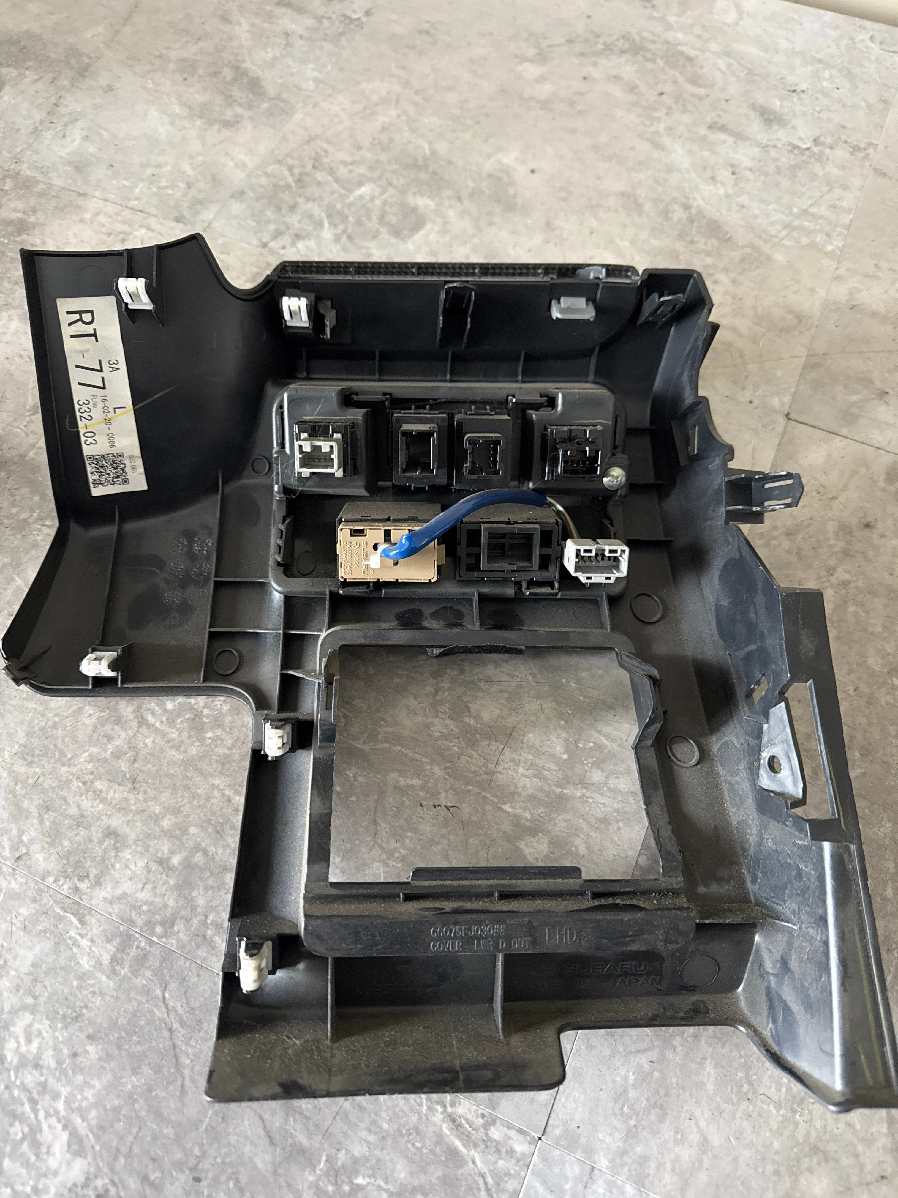 2015-2019 Subaru WRX Driver Side OEM Lower Dash Panel Trim 1162825 Buttons J3 - Image 7