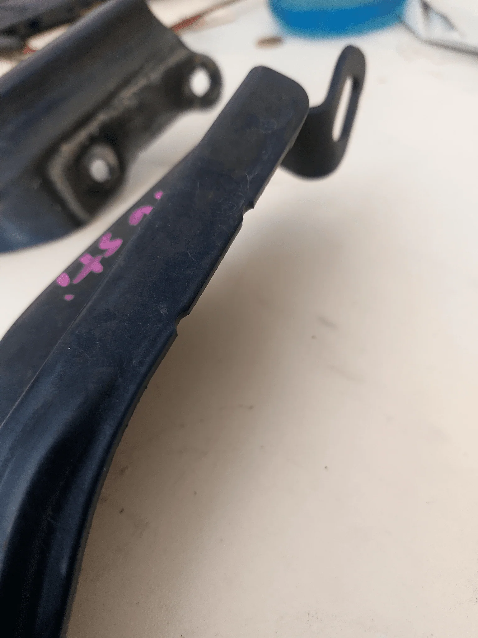 2015-2021 Subaru STi OEM Hood Hinges LH RH Pair Blue J4 - Image 2