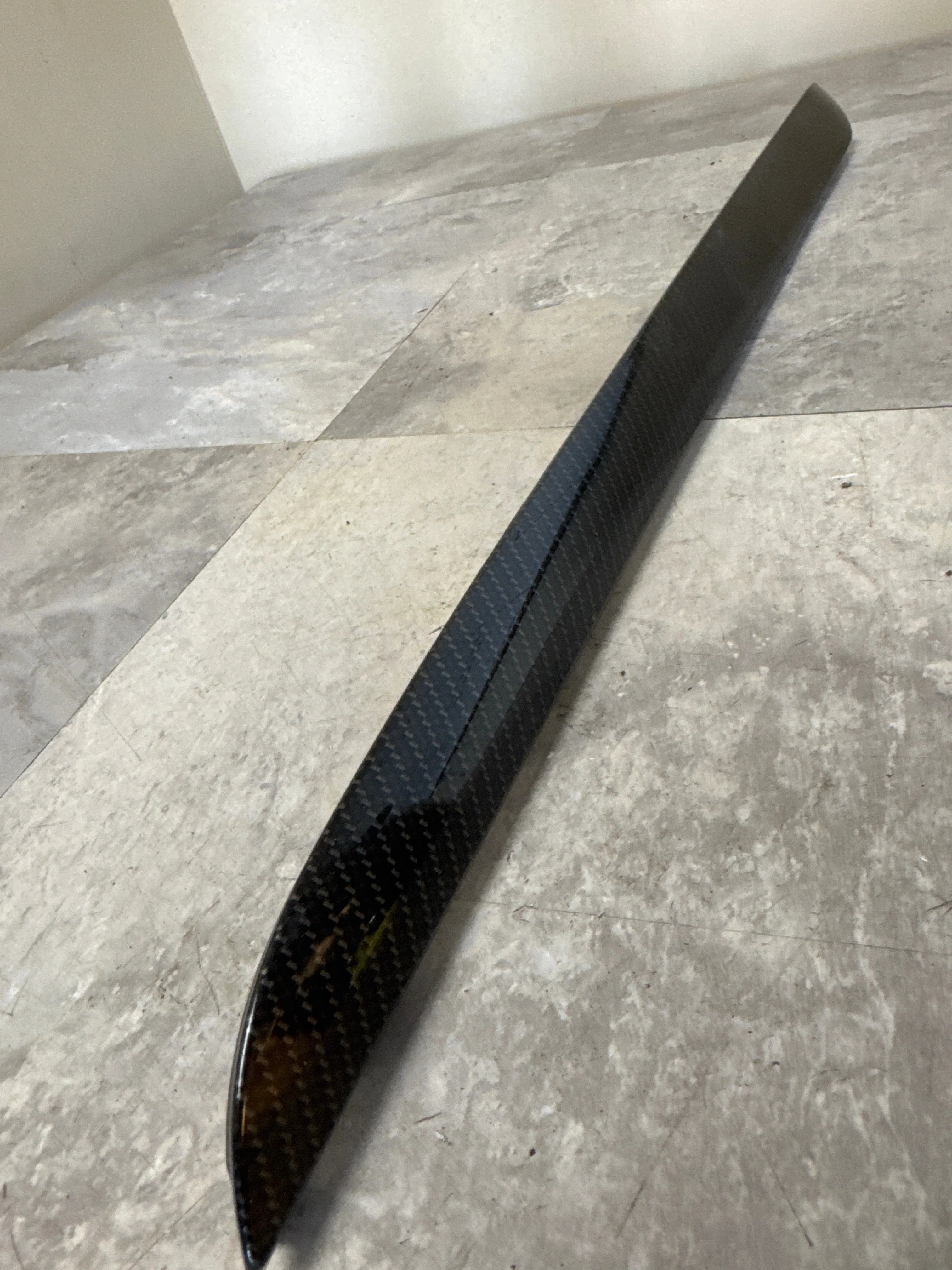 2015-2021 Subaru WRX STi OEM Carbon Fiber Passenger Side Dashboard Ornament Panel Bezel J3 - Image 2