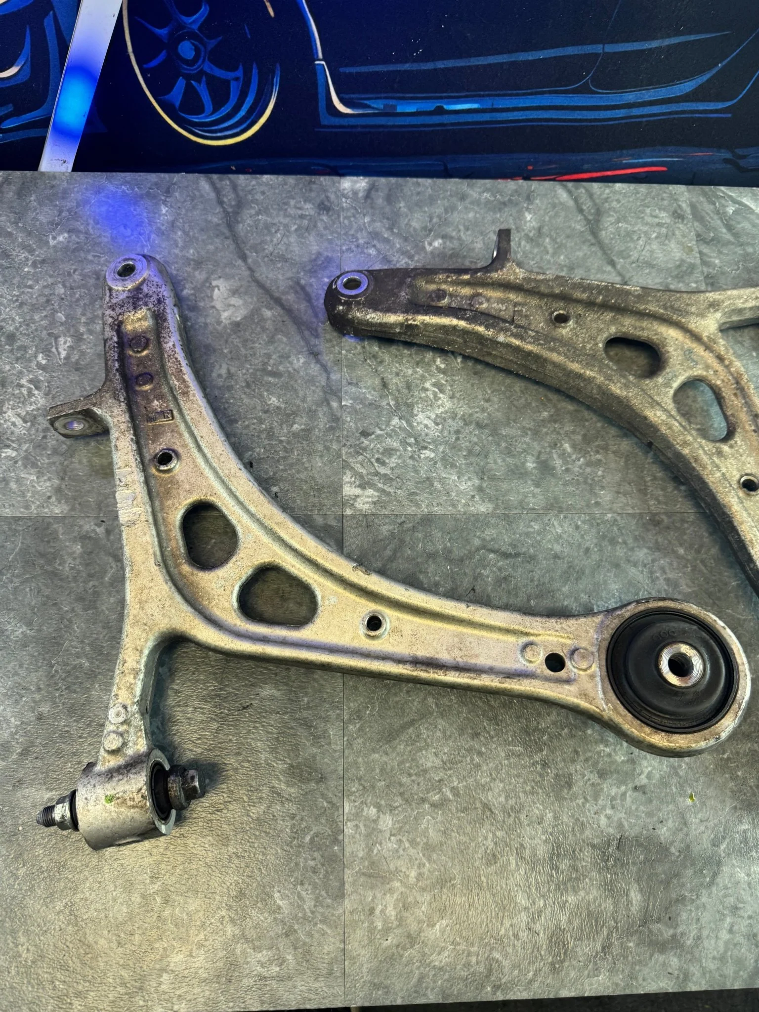 2015-2021 Subaru WRX STi OEM & Front Lower Aluminum Control Arms LCA Set I4 - Image 2