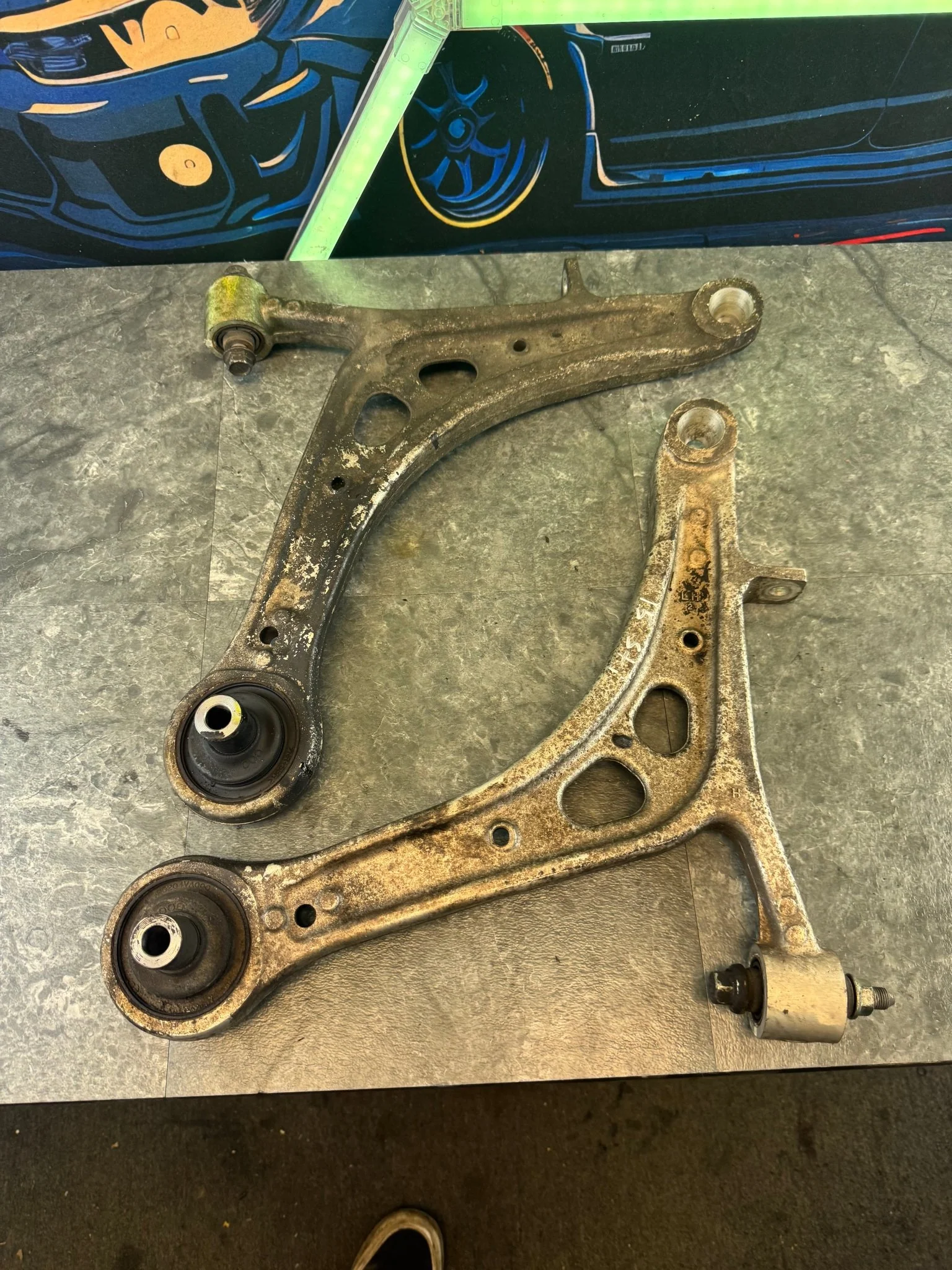 2015-2021 Subaru WRX STi OEM & Front Lower Aluminum Control Arms LCA Set I4 - Image 4