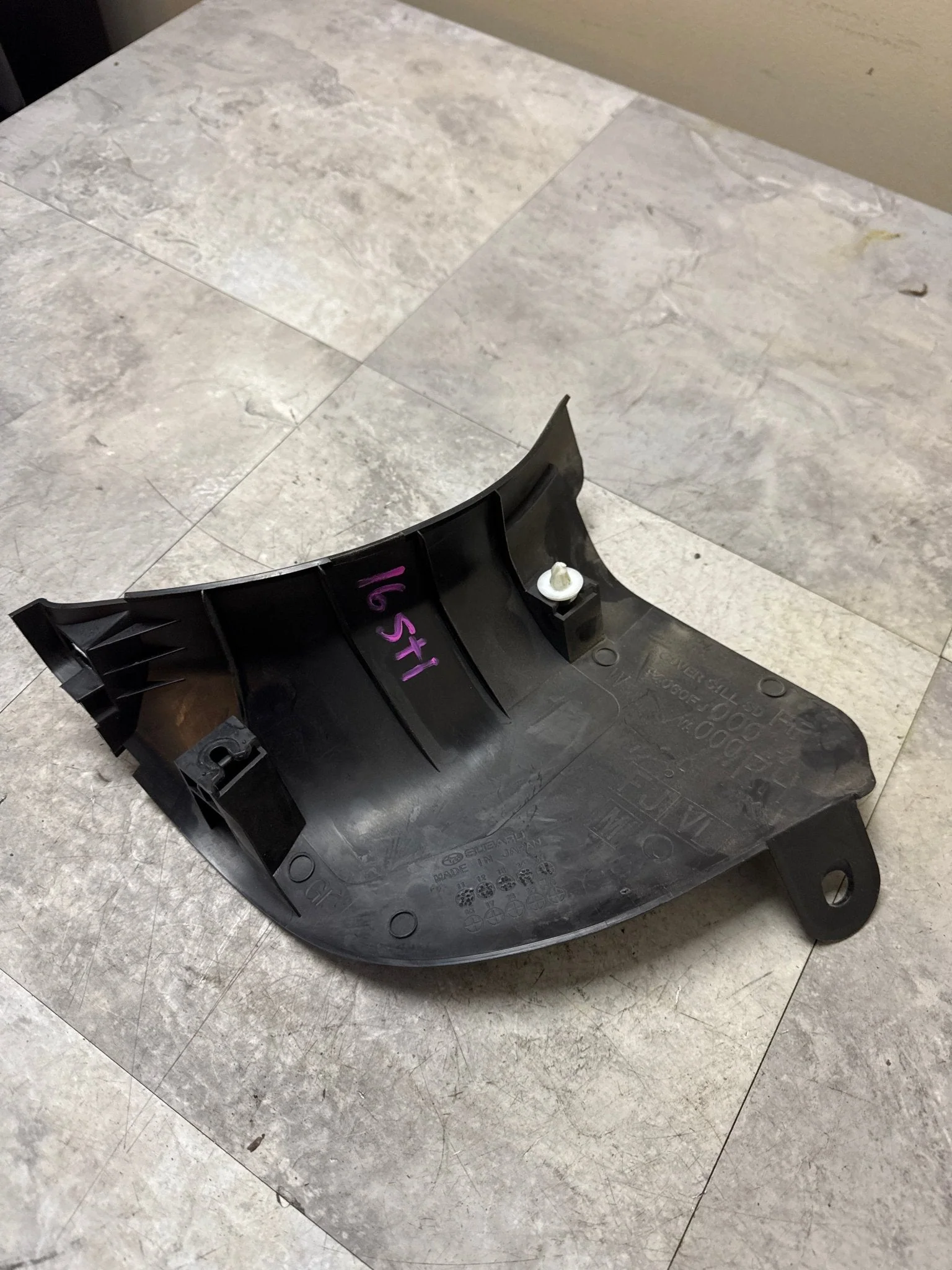 2015-2021 Subaru WRX STi OEM Front RH Side Door Sill Kick Panel F1 - Image 3