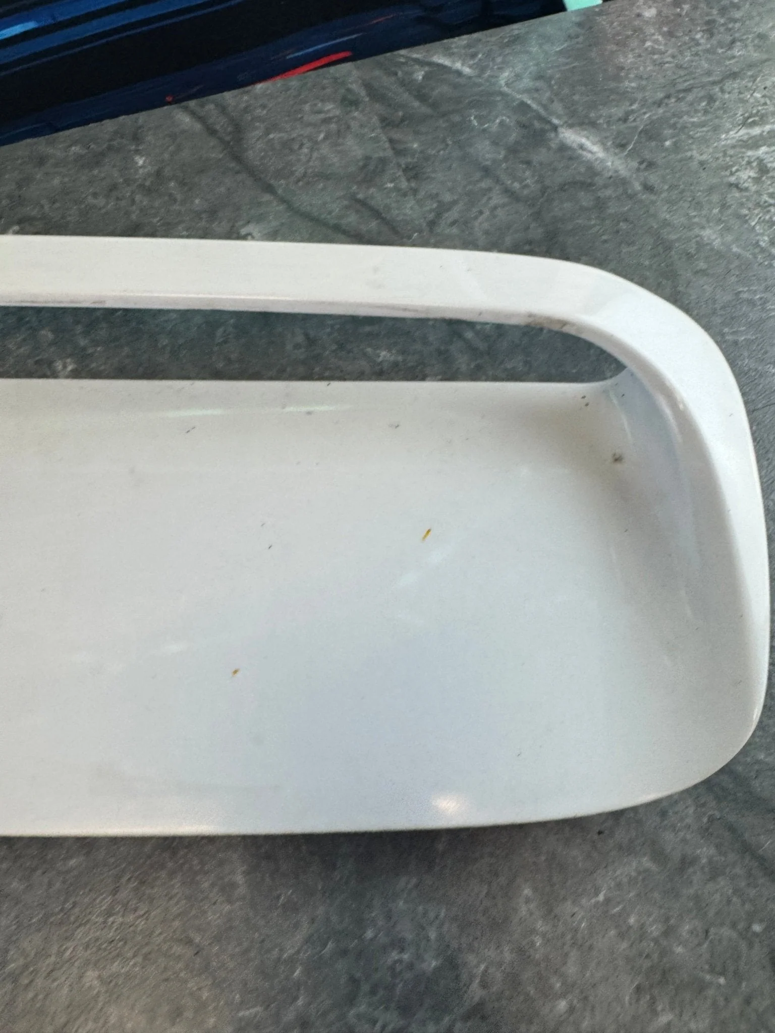 2015-2021 Subaru WRX STI OEM Hood Scoop White Vent Genuine Assembly Crystal White Pearl H2 - Image 2