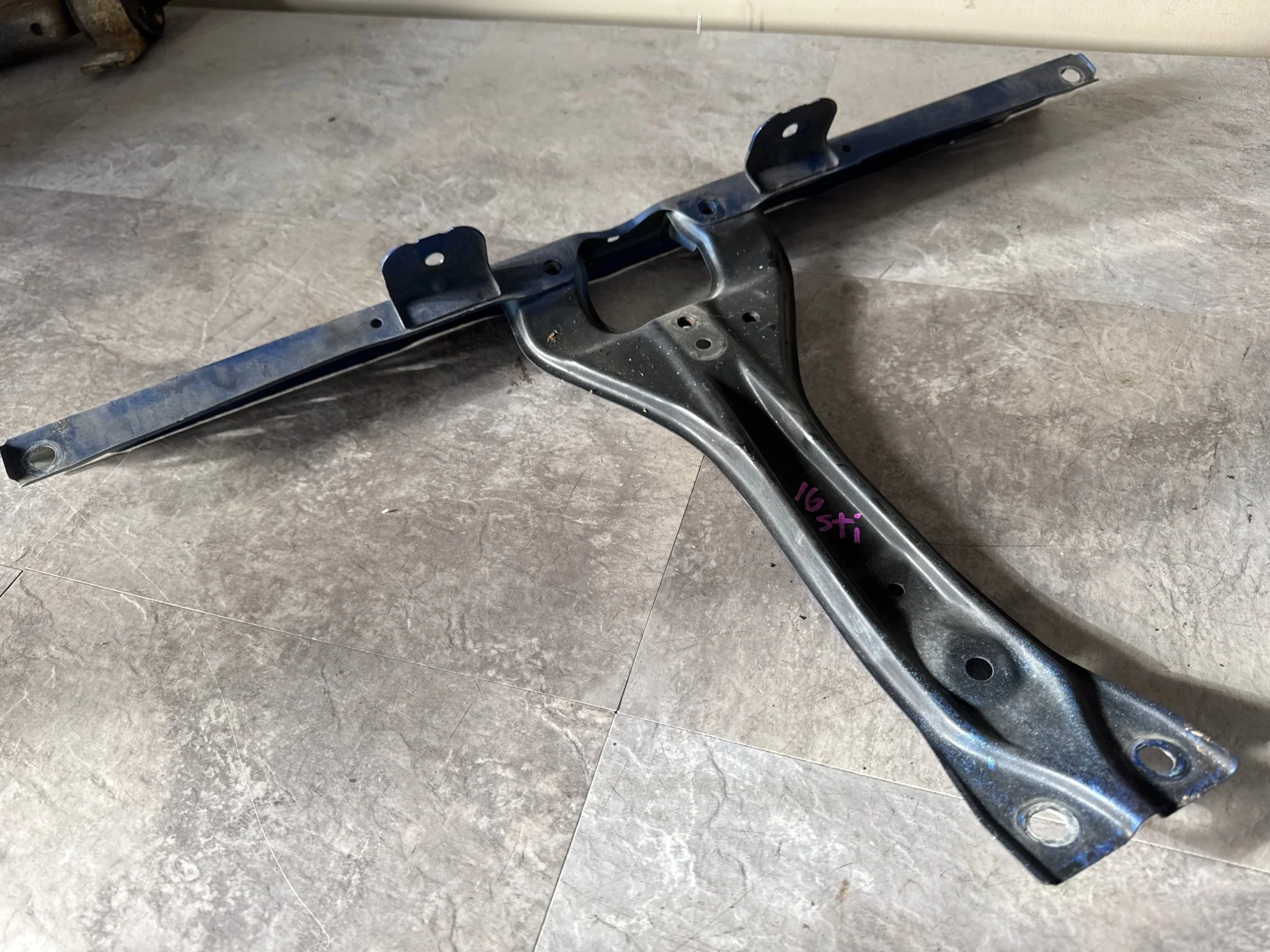 2015-2021 Subaru WRX STi OEM Radiator Upper Tie Bar w/ Center Bar - Image 4