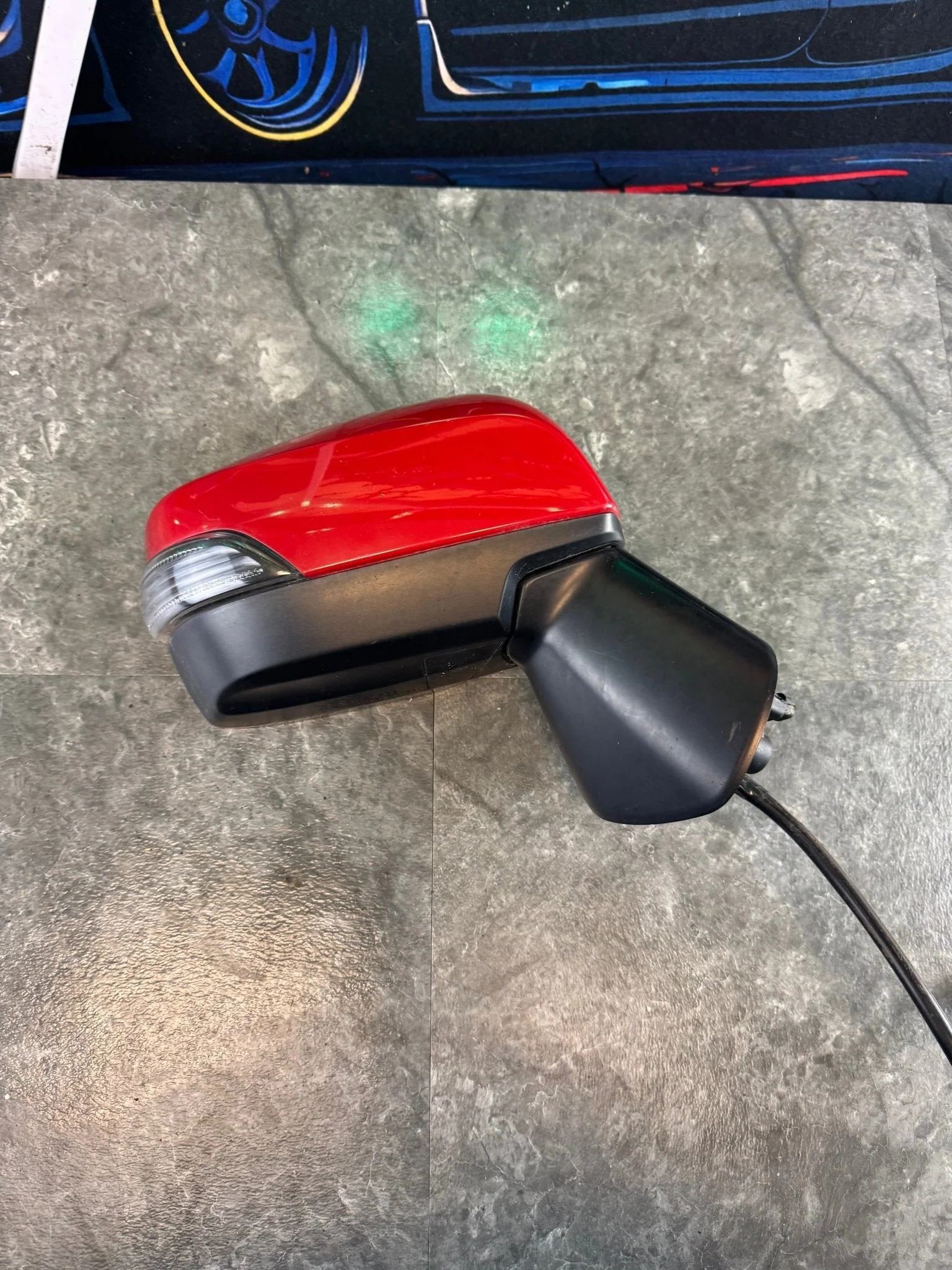2015-2021 Subaru WRX STi RH OEM Passenger Side Mirror Turn Signal Light Lightning Red (C7P) M2