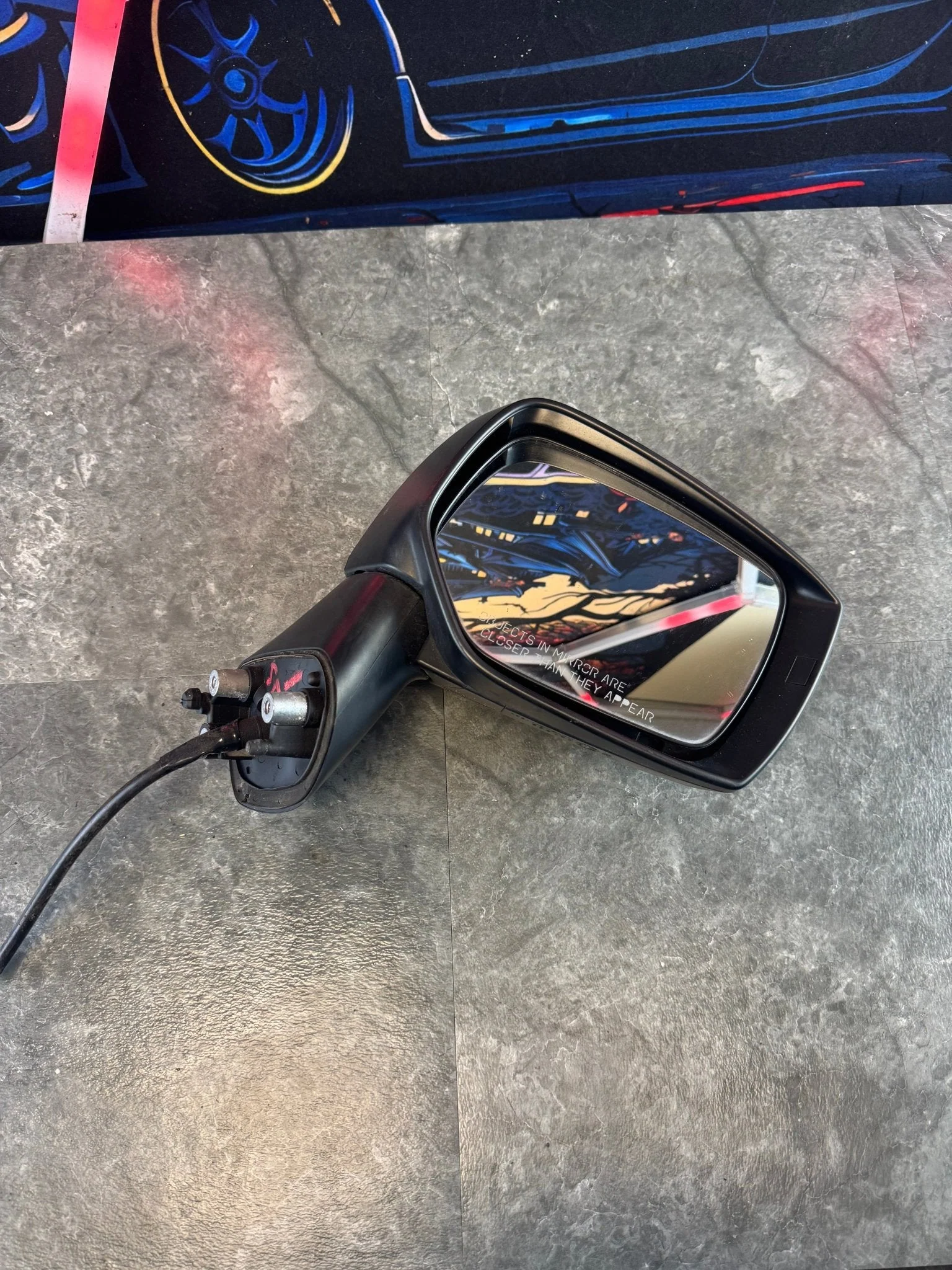 2015-2021 Subaru WRX STi RH OEM Passenger Side Mirror Turn Signal Light Lightning Red (C7P) M2 - Image 2