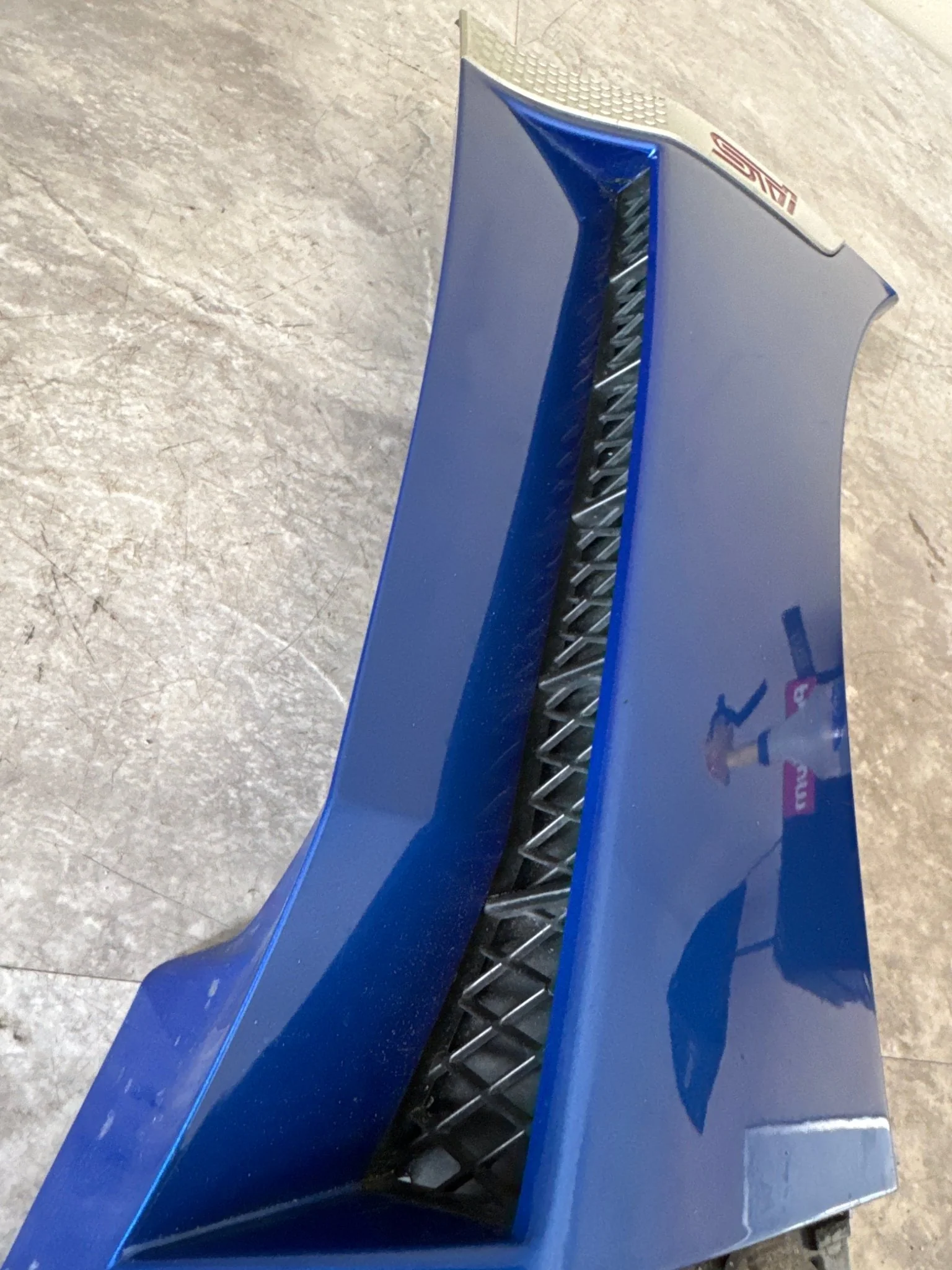 2019-2021 Subaru WRX STi Right OEM Fender Molding (K7X Blue) WRB J3 - Image 2