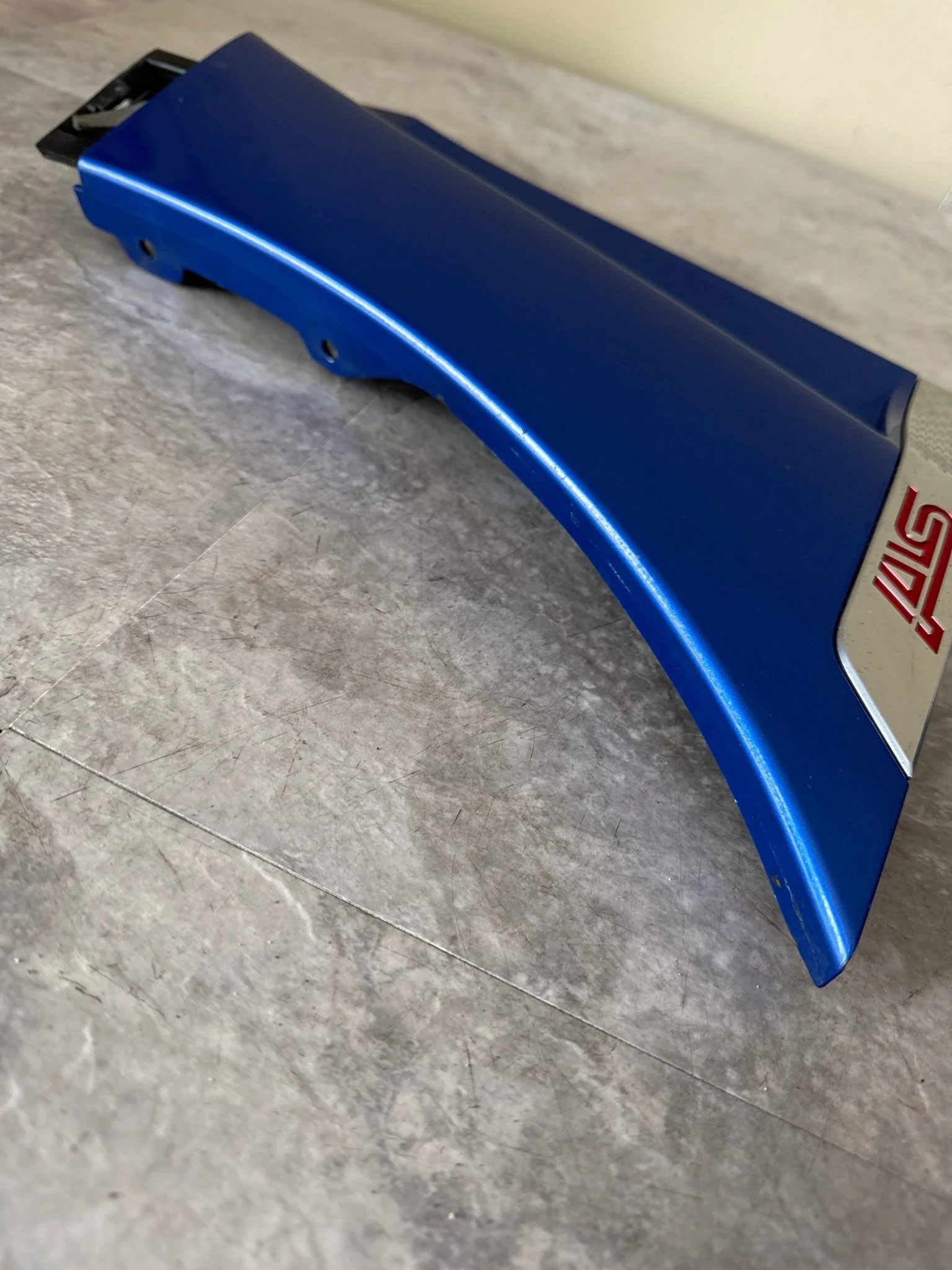 2019-2021 Subaru WRX STi Right OEM Fender Molding (K7X Blue) WRB J3 - Image 4