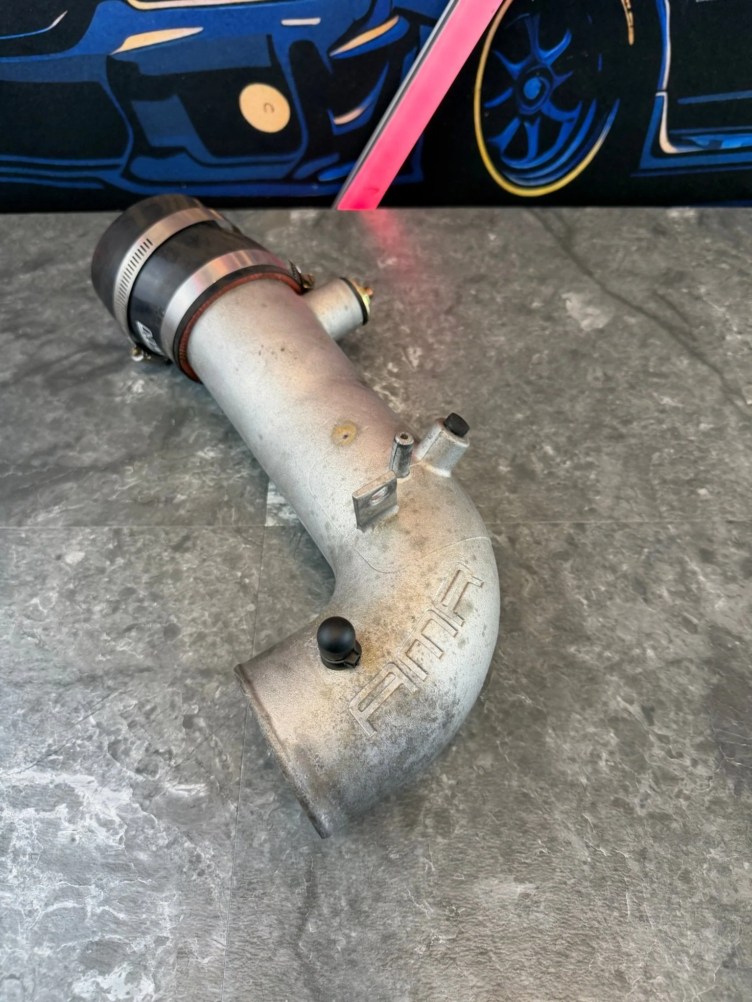 AMR Hard Cast Turbo Inlet for Subaru STi WRX 3β Offset Coupler EJ257 - Image 3