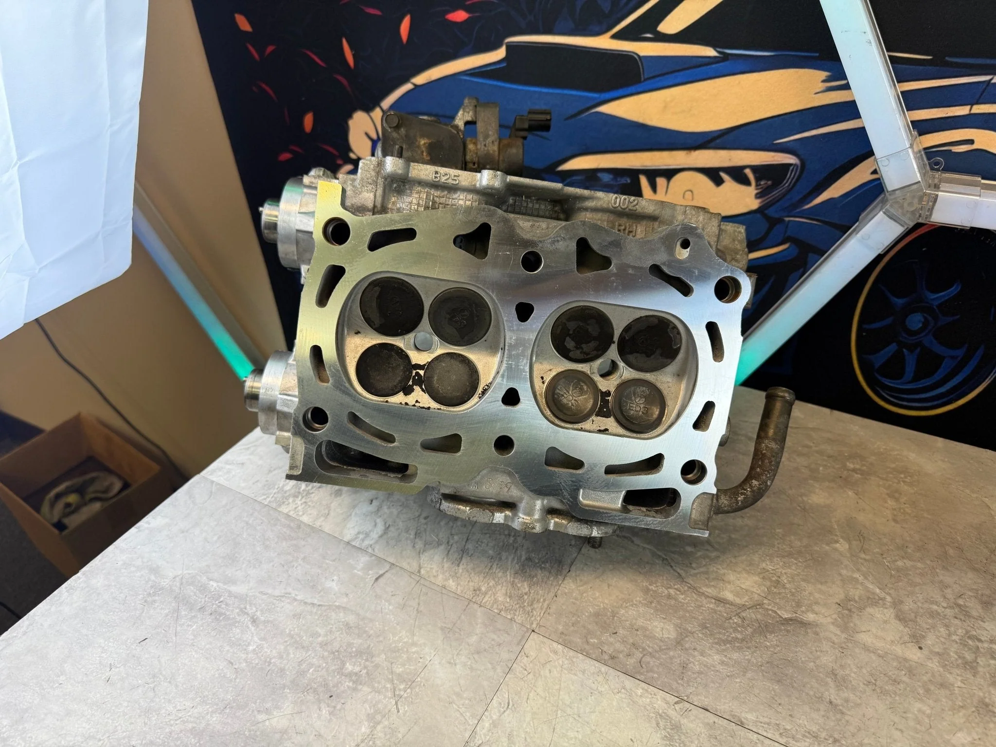 2004-2006 Subaru STi WRX Legacy Forester B25 Cylinder Heads Single AVCS Ej255 - Image 10