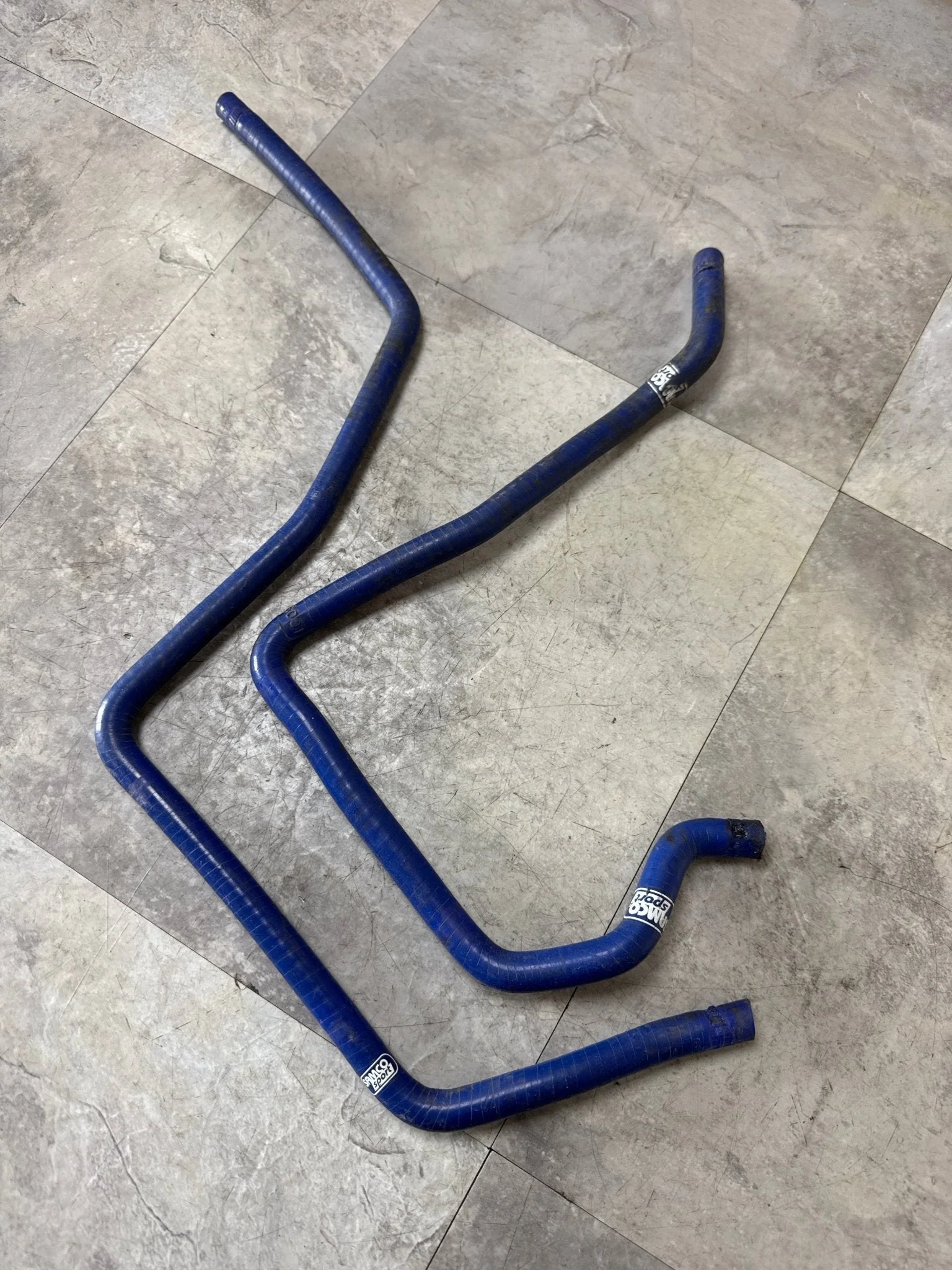 2001-2005 Subaru Impreza WRX Blue Samco Incomplete Silicone Ancillary Hose Kit (2/7) G3