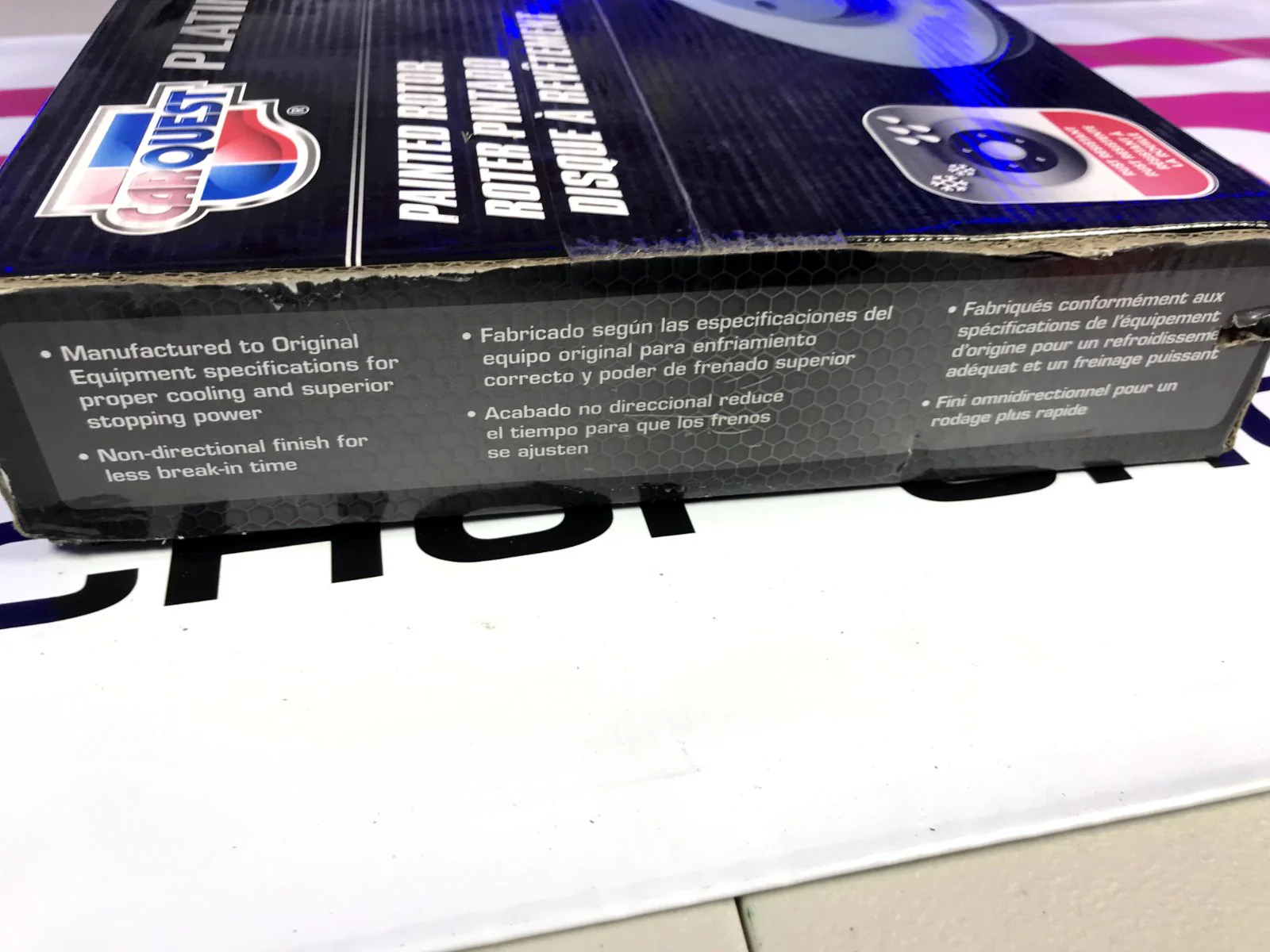 Carquest Platinum Painted Brake Rotor Rear - Image 3
