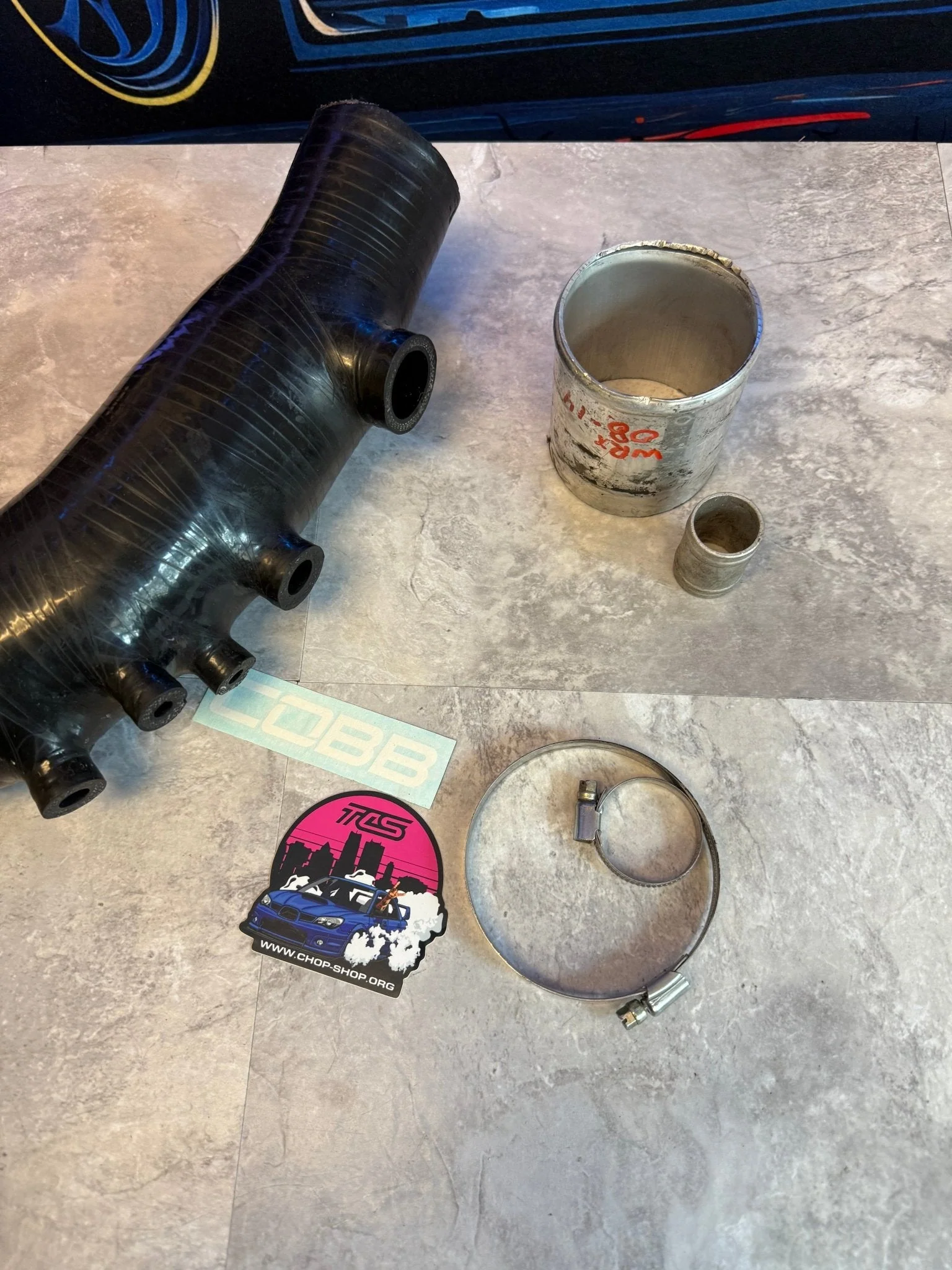 2008-2014 Subaru WRX Legacy Forester Cobb Tuning Silicone Turbo Inlet 2.4” GT XT - Image 3