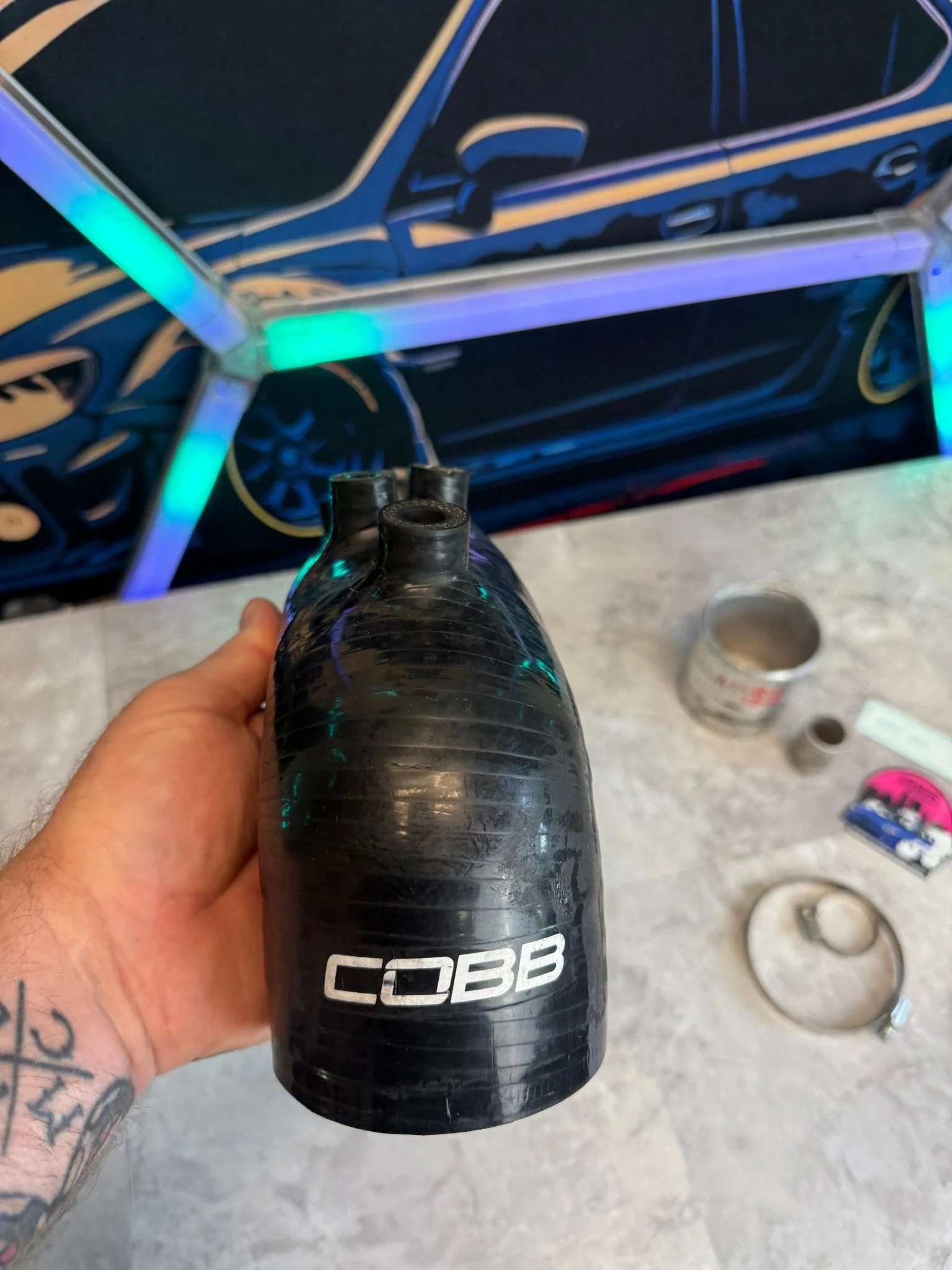 2008-2014 Subaru WRX Legacy Forester Cobb Tuning Silicone Turbo Inlet 2.4” GT XT - Image 5