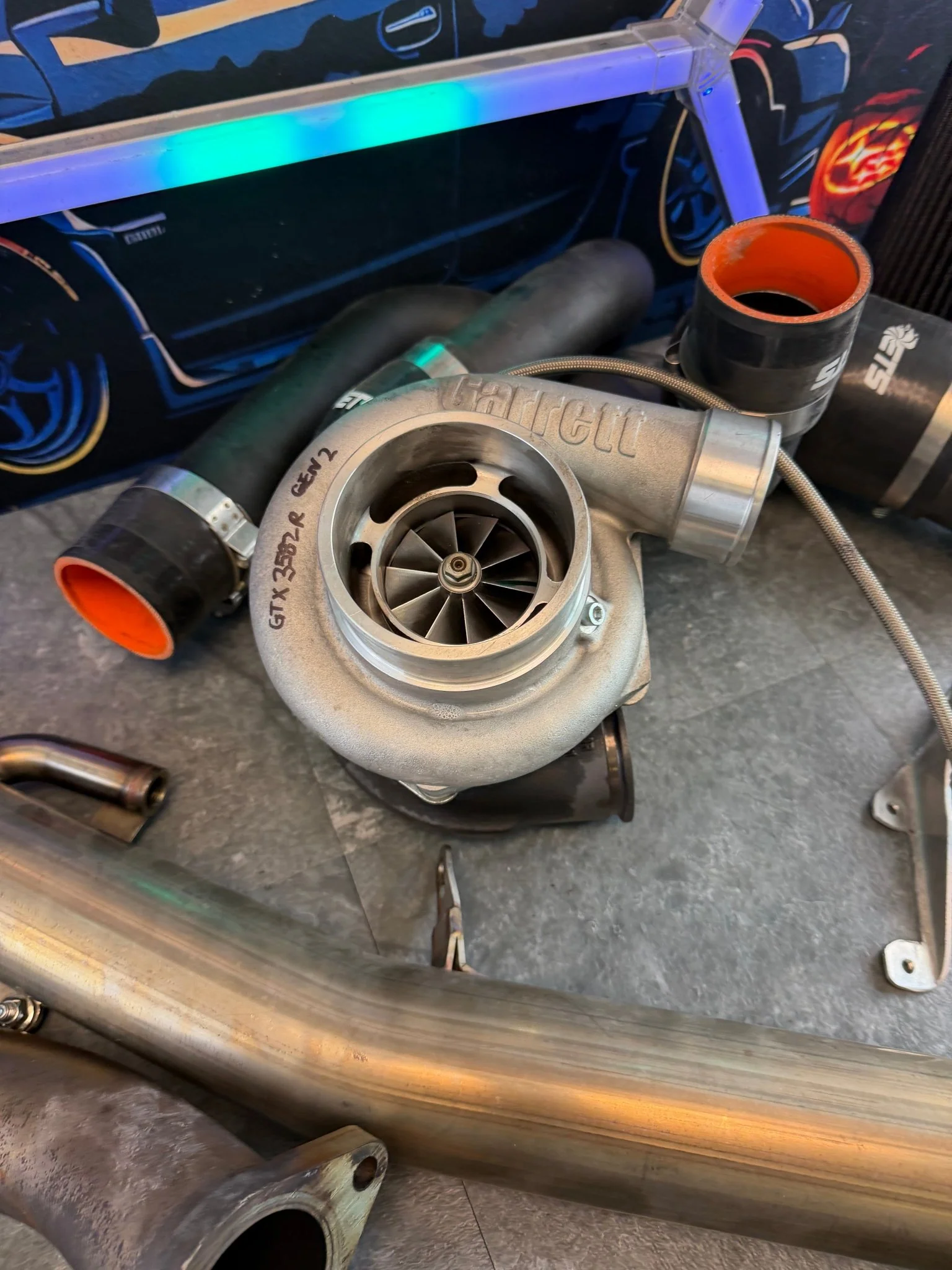 ETS rotated turbo kit 15-21 Subaru STi ej257 900 horsepower Garrett gtx 3582 R GEN 2 tial O3 - Image 11